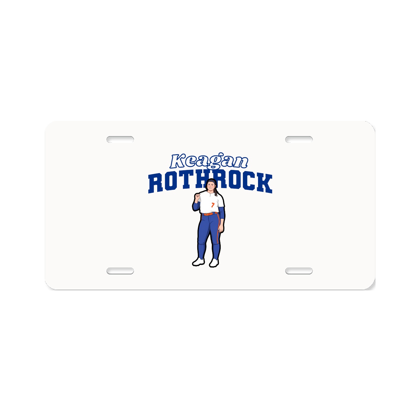 License Plate — Name Arch in Classic