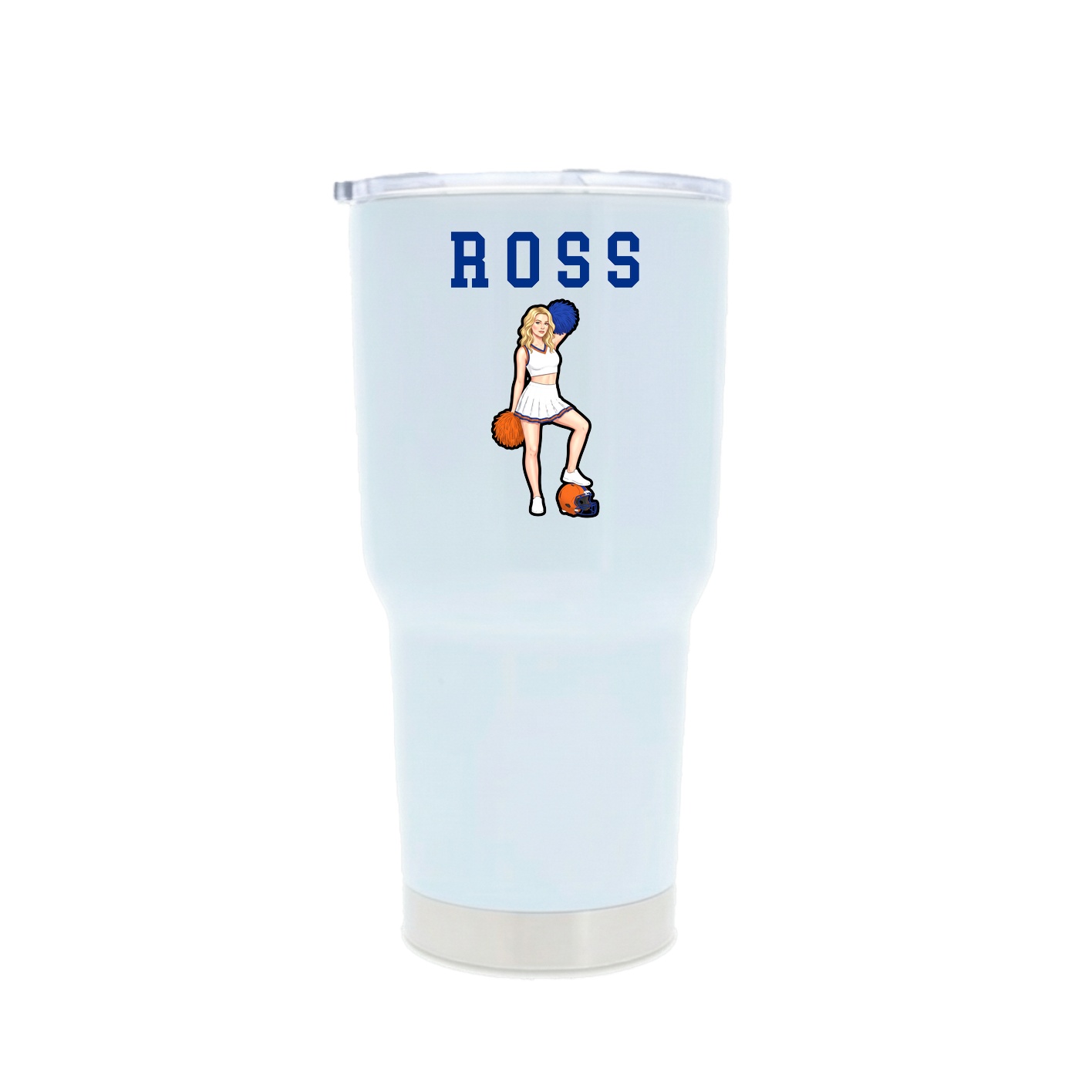 30oz Stainless Steel Tumbler — Shirsey in White