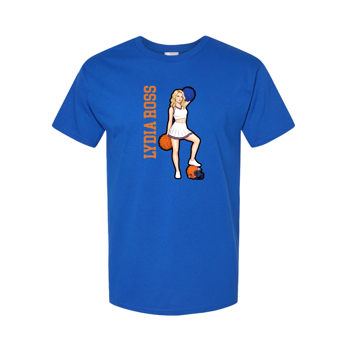 Tee — Name Vertical in Royal