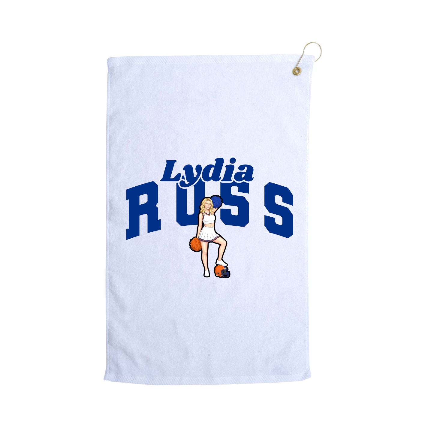 Golf Towel — Signature Arch in White