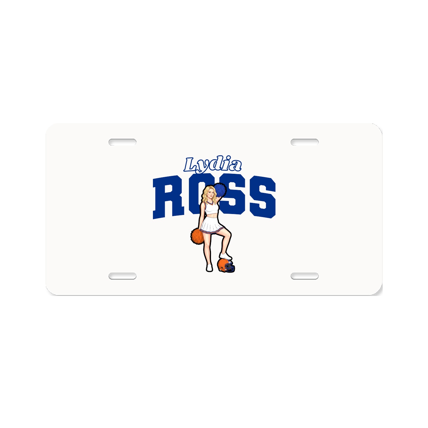 License Plate — Name Arch in Classic