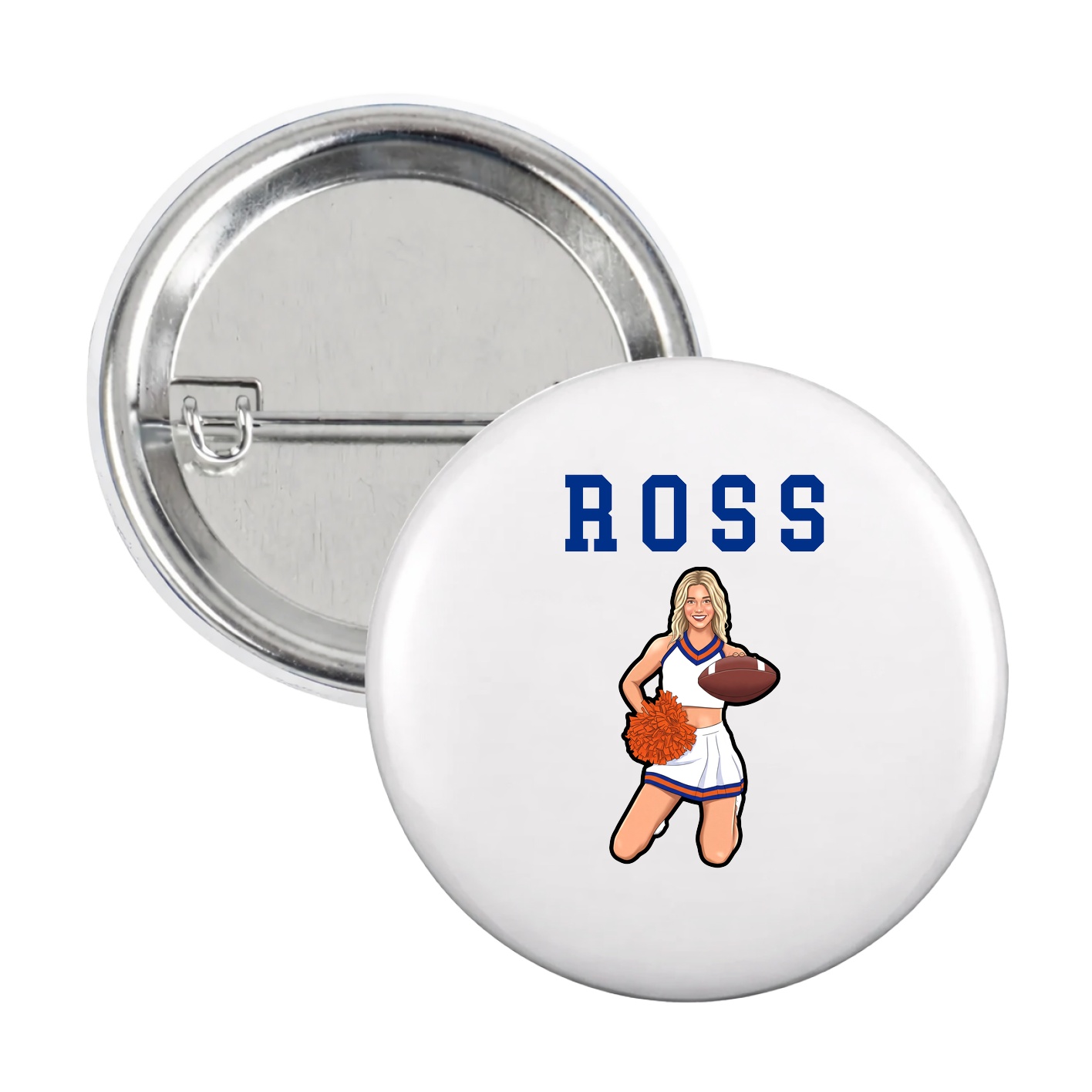 Game Day Button — Shirsey in White