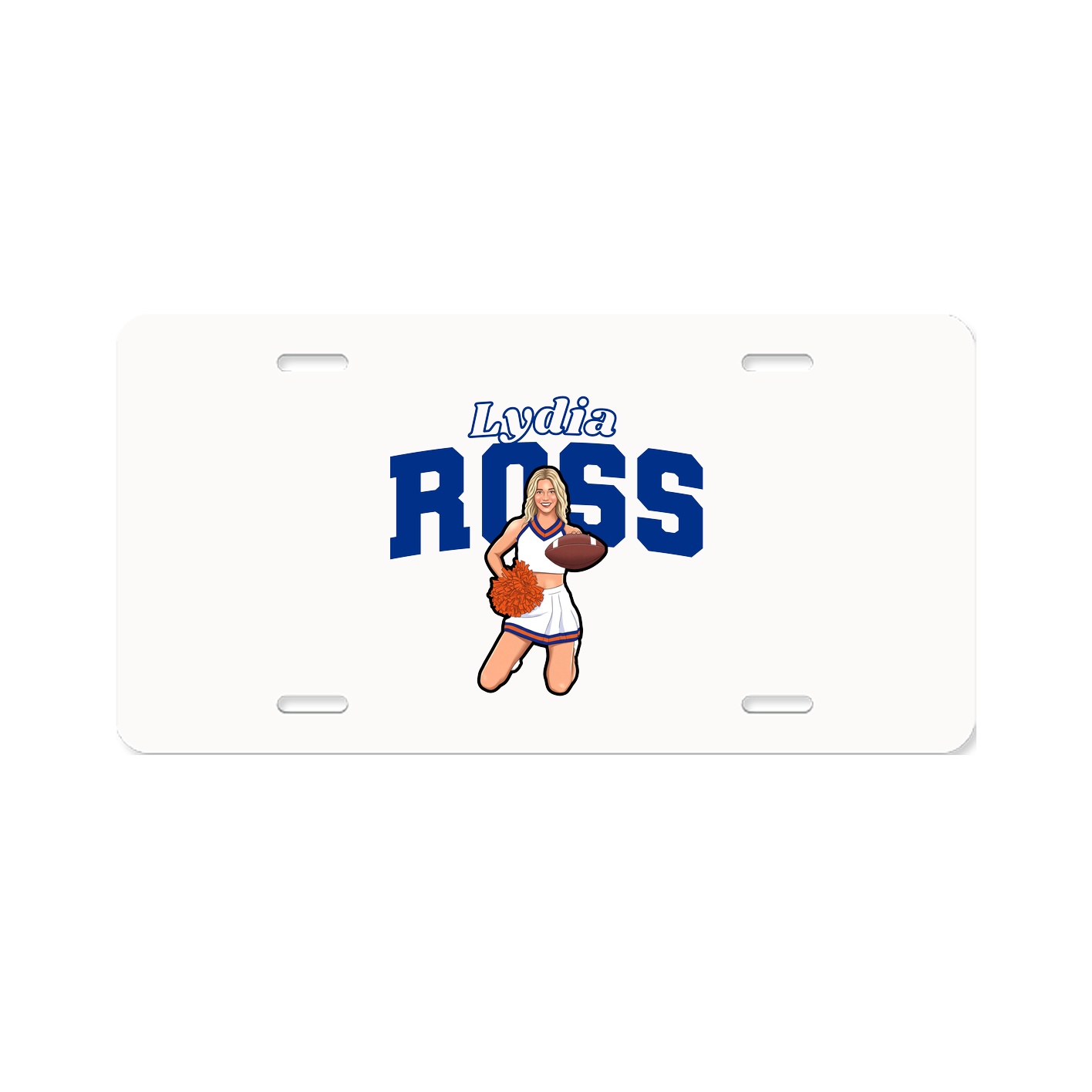 License Plate — Name Arch in Classic