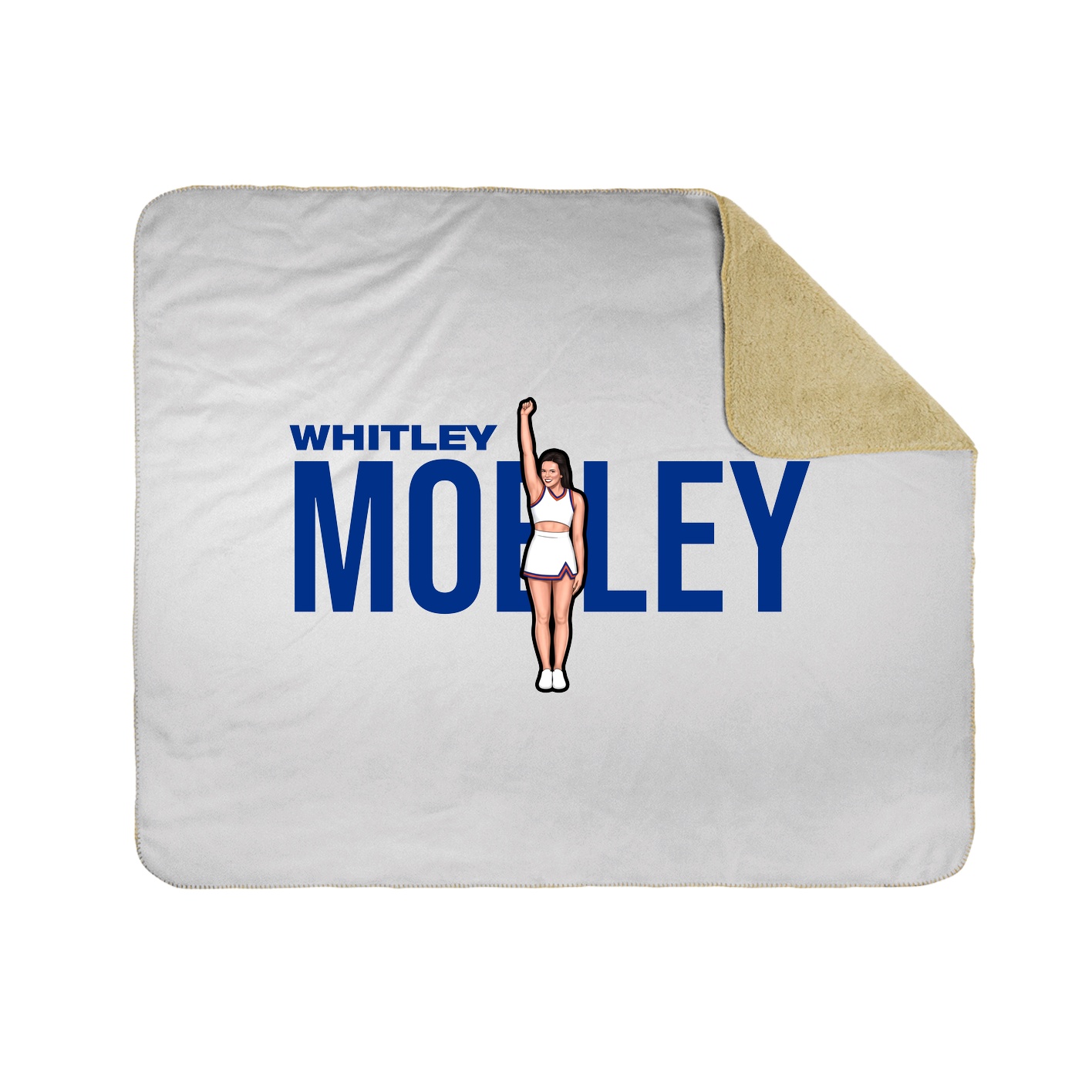 Throw Blanket — Player Name in White