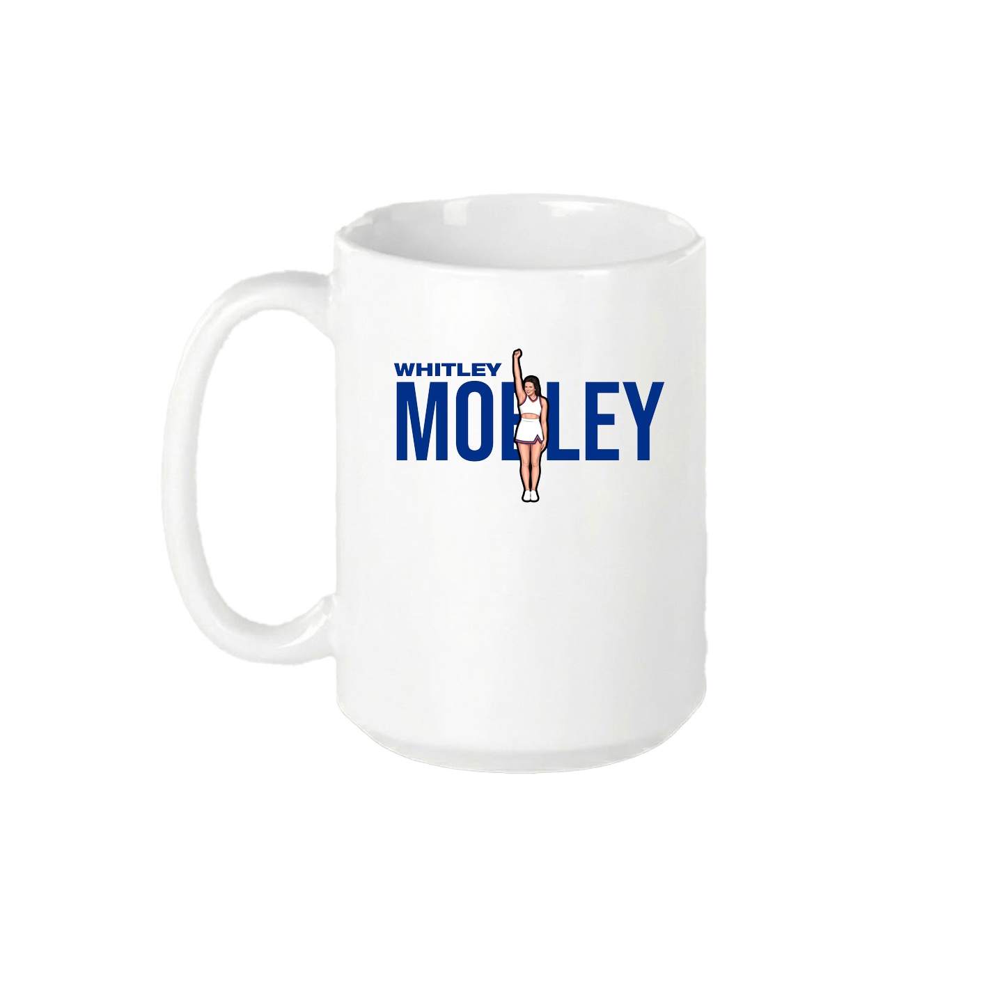 15oz Coffee Mug — Player Name in White