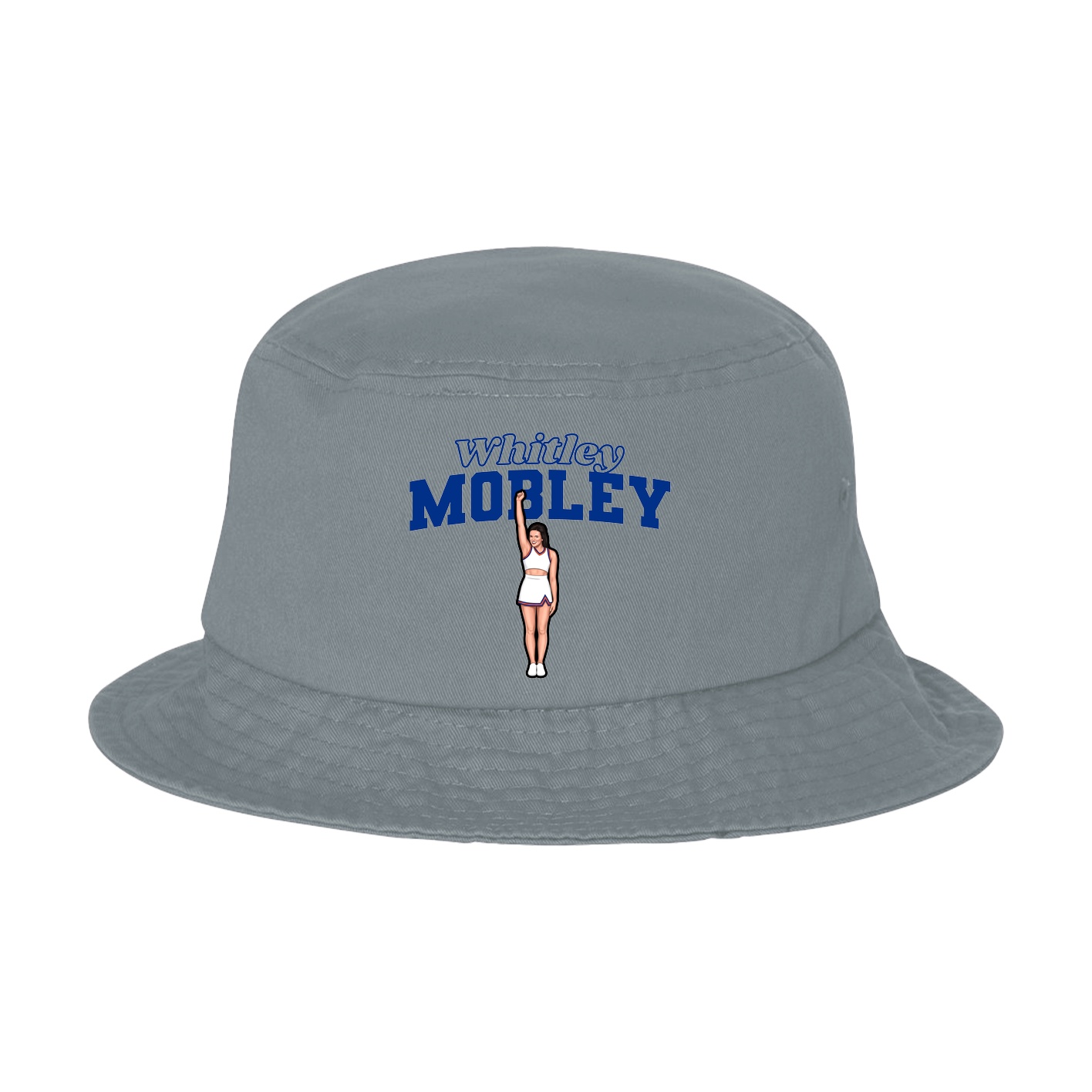 Bucket Cap — Name Arch in Grey