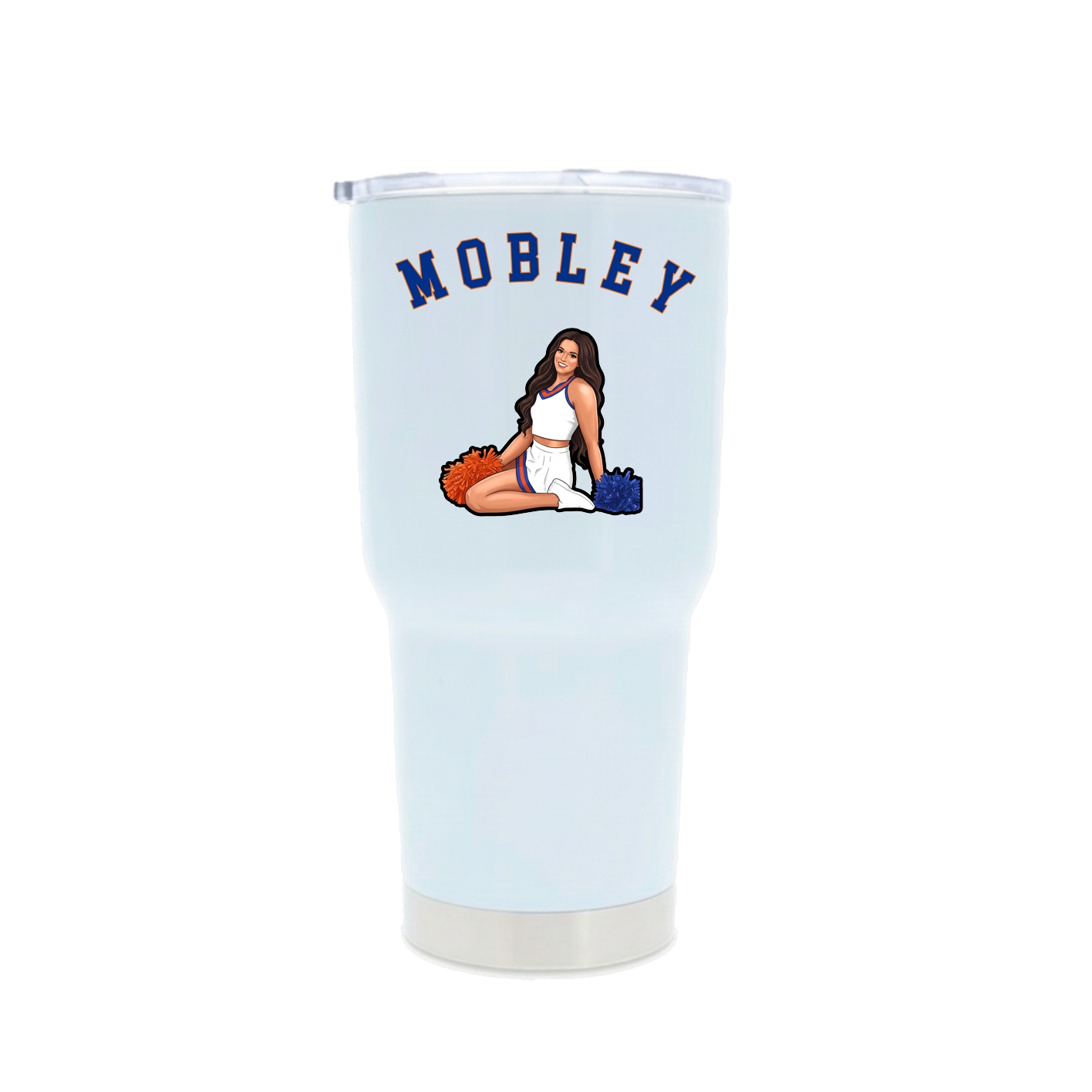 30oz Stainless Steel Tumbler — Shirsey Arch in White
