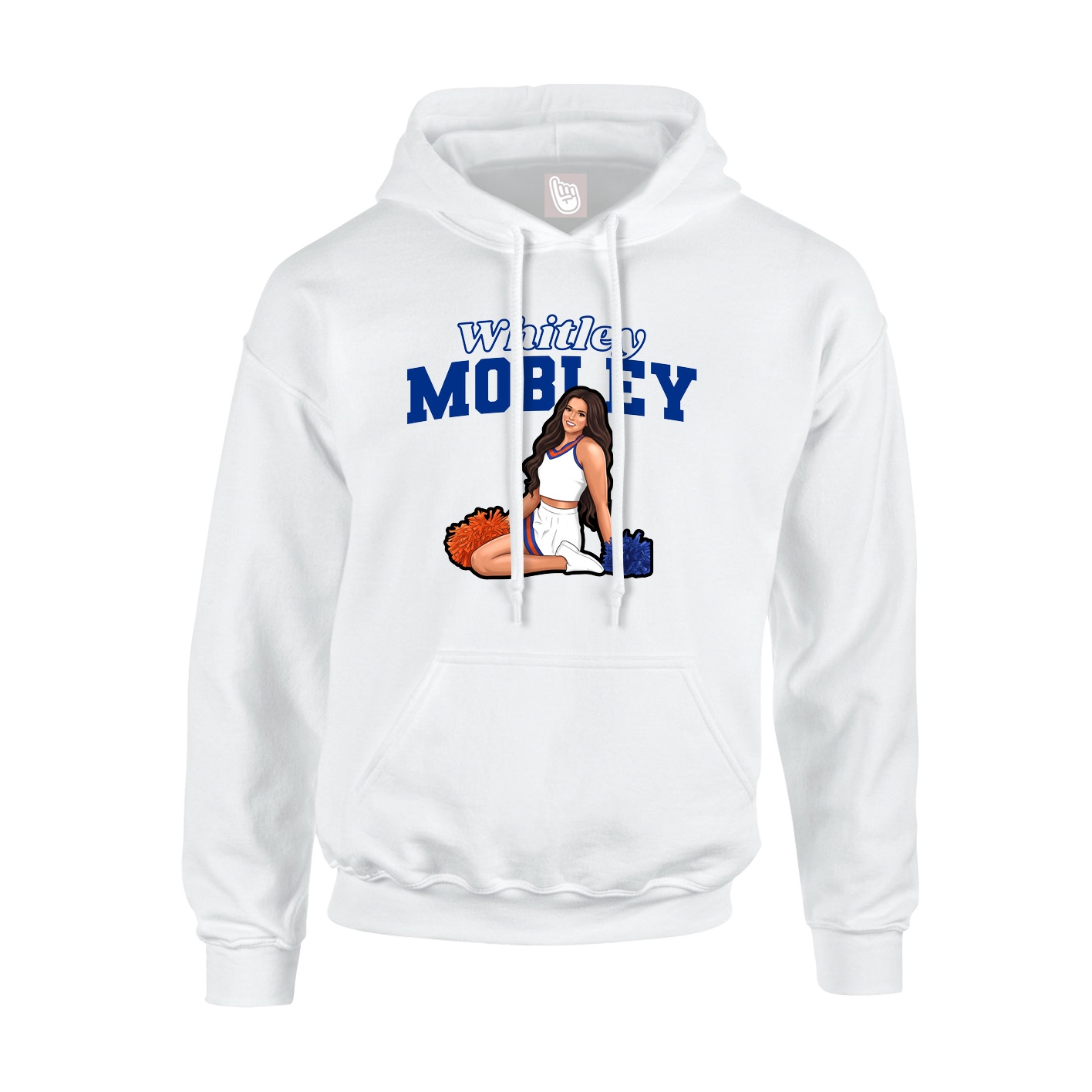 Hoodie — Name Arch in White