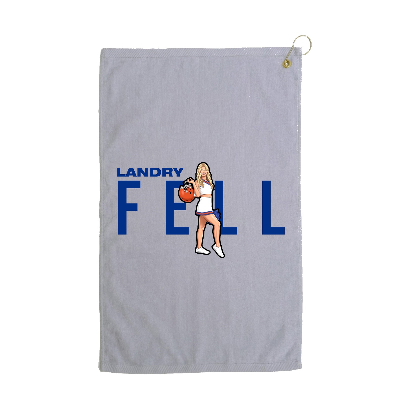 Golf Towel — Player Name in Grey