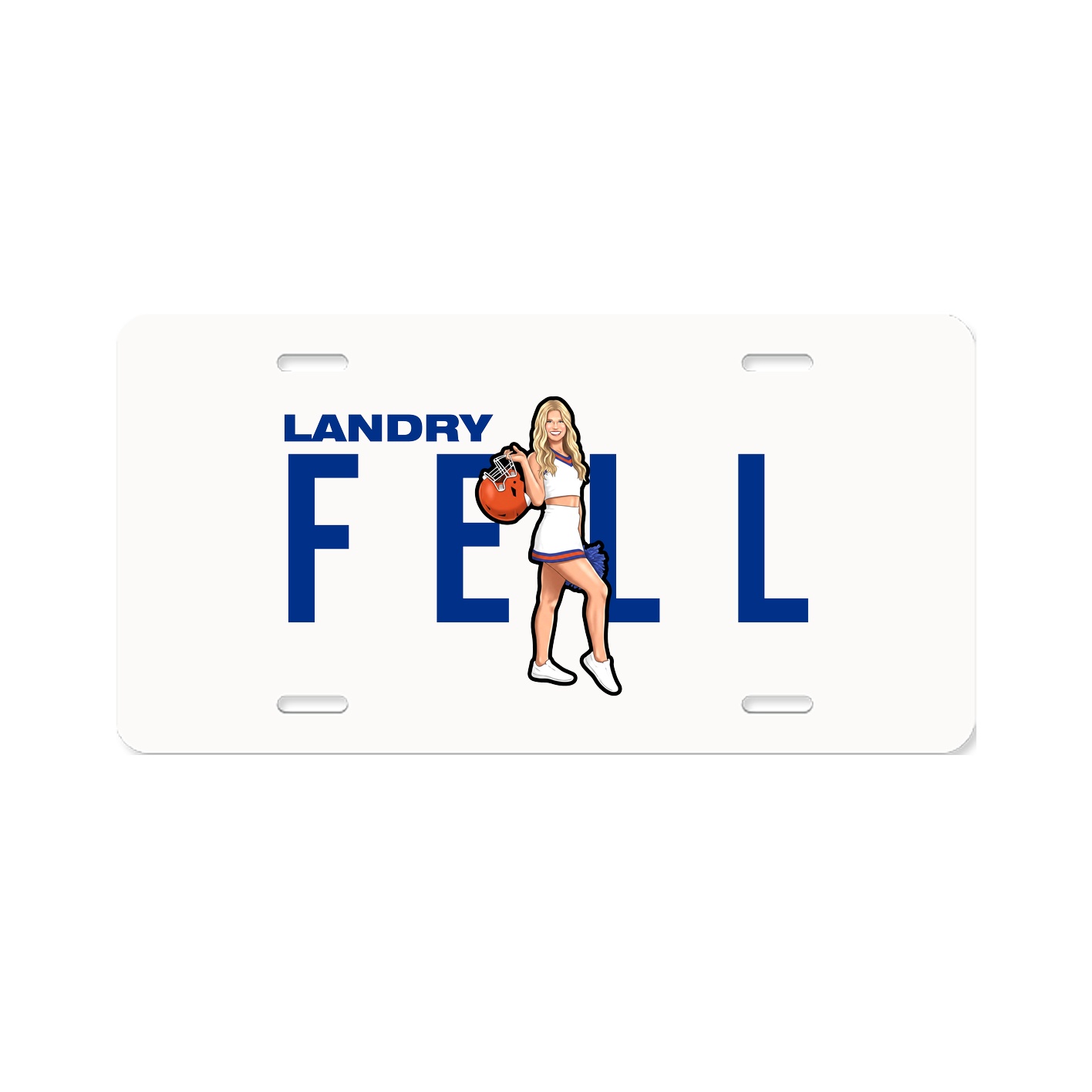 License Plate — Player Name in Classic