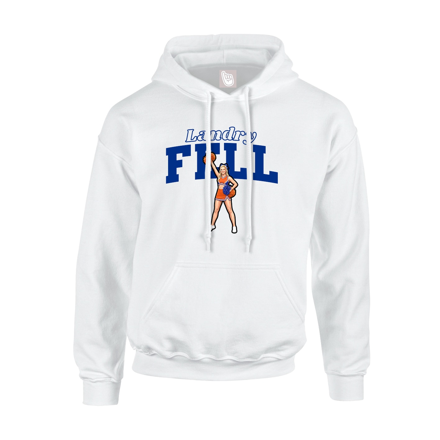 Hoodie — Name Arch in White