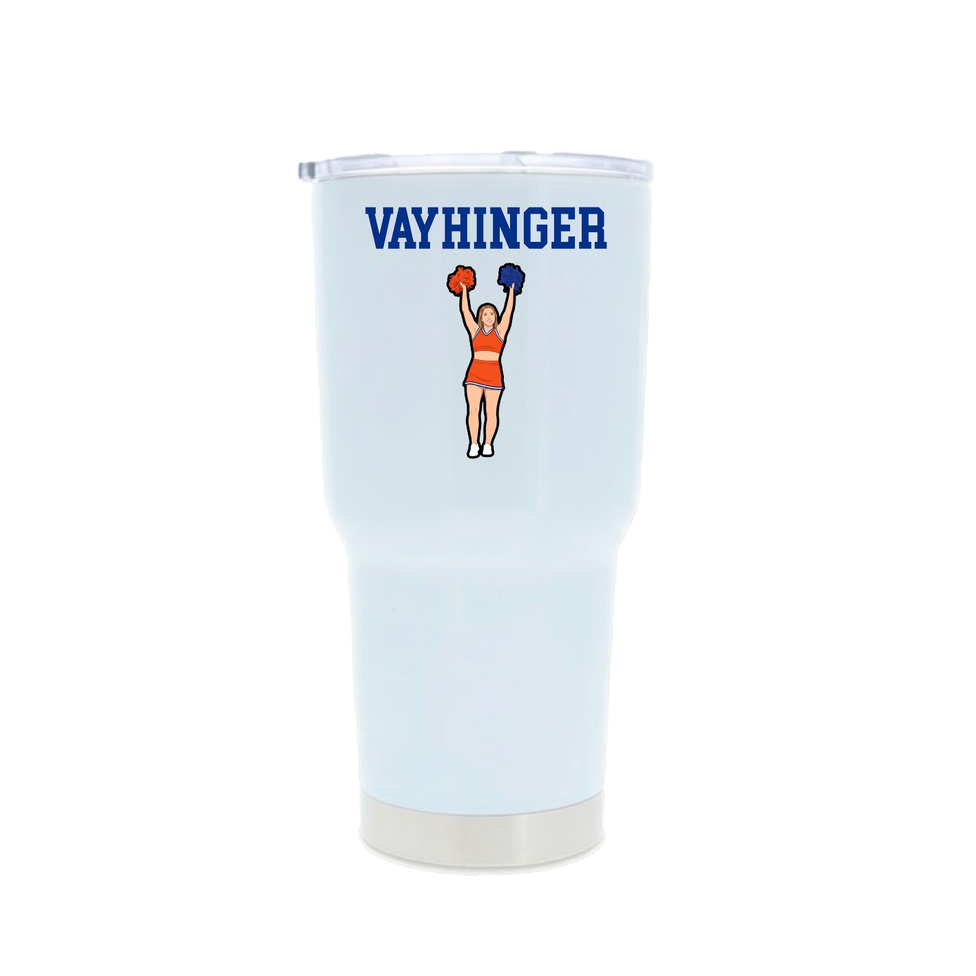 30oz Stainless Steel Tumbler — Shirsey in White