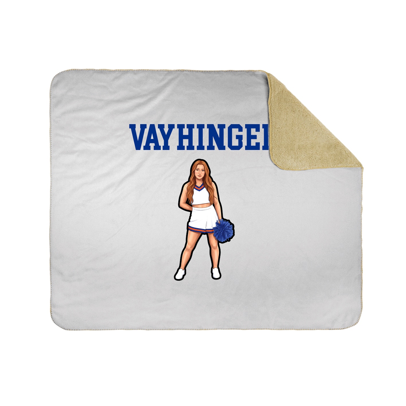 Throw Blanket — Shirsey in White