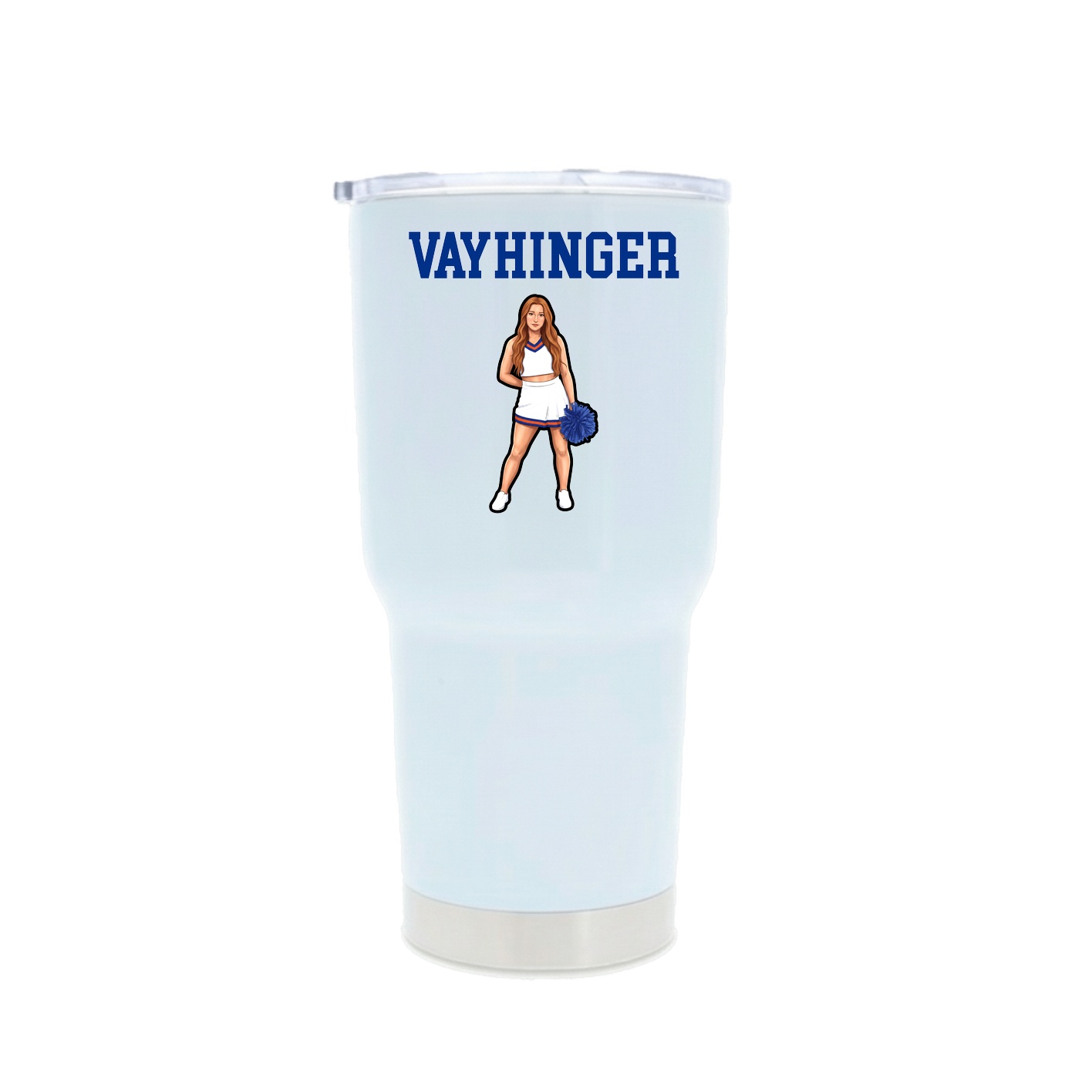 30oz Stainless Steel Tumbler — Shirsey in White