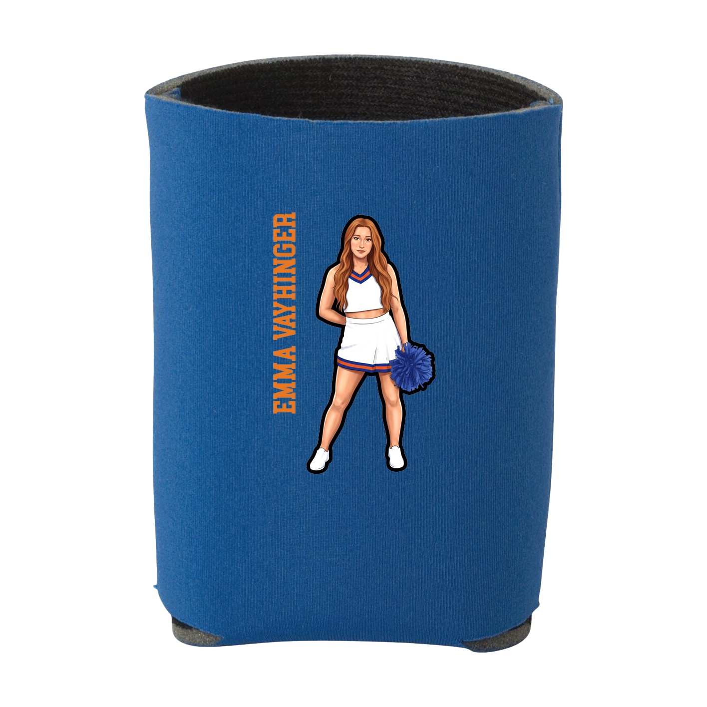 Can Holder — Name Vertical in Royal