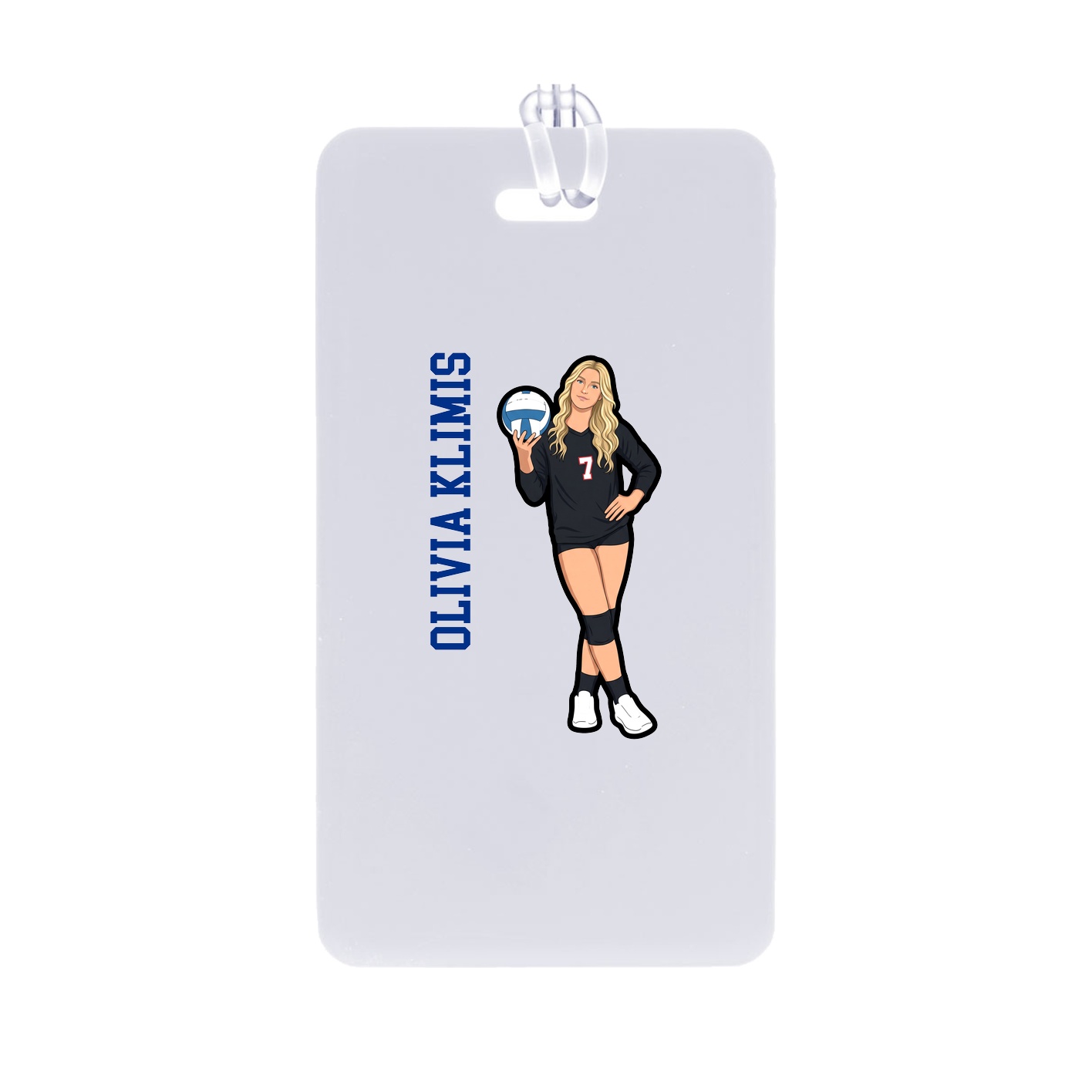 Bag Tag — Name Vertical in Classic