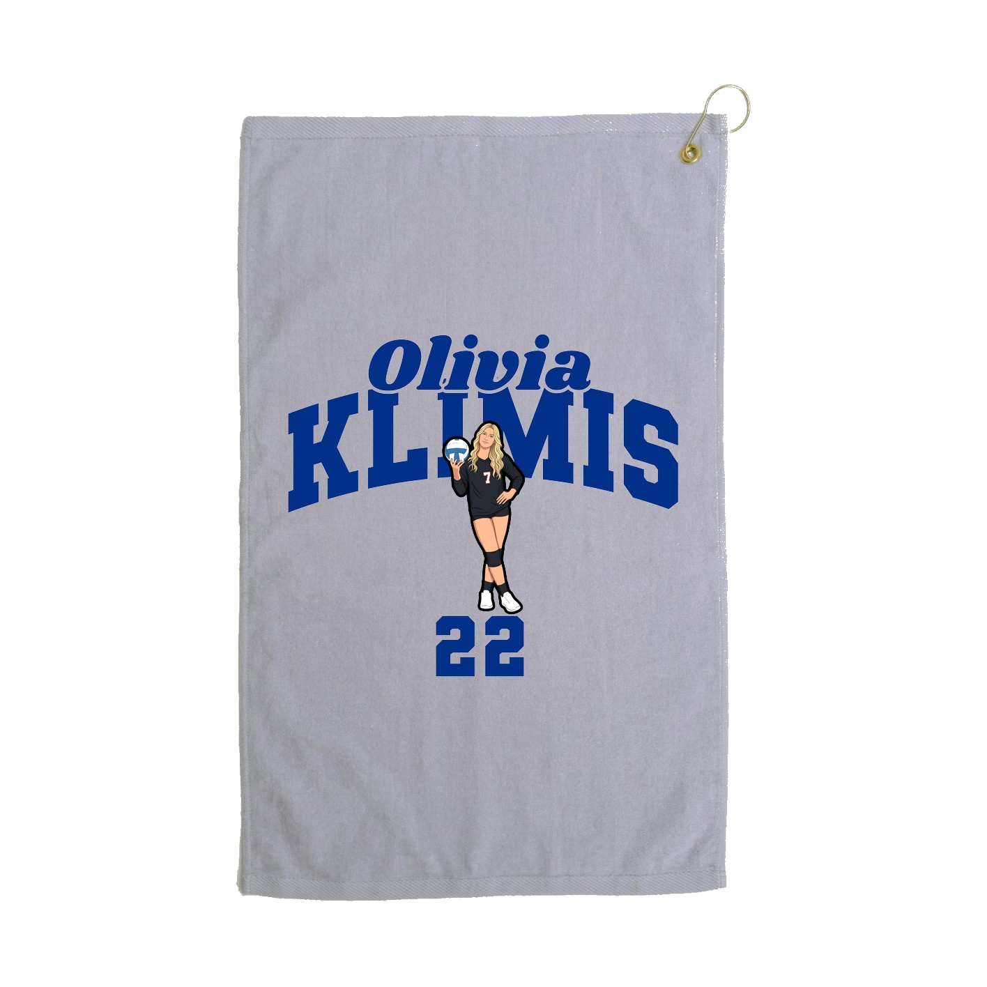 Golf Towel — Signature Arch in Grey