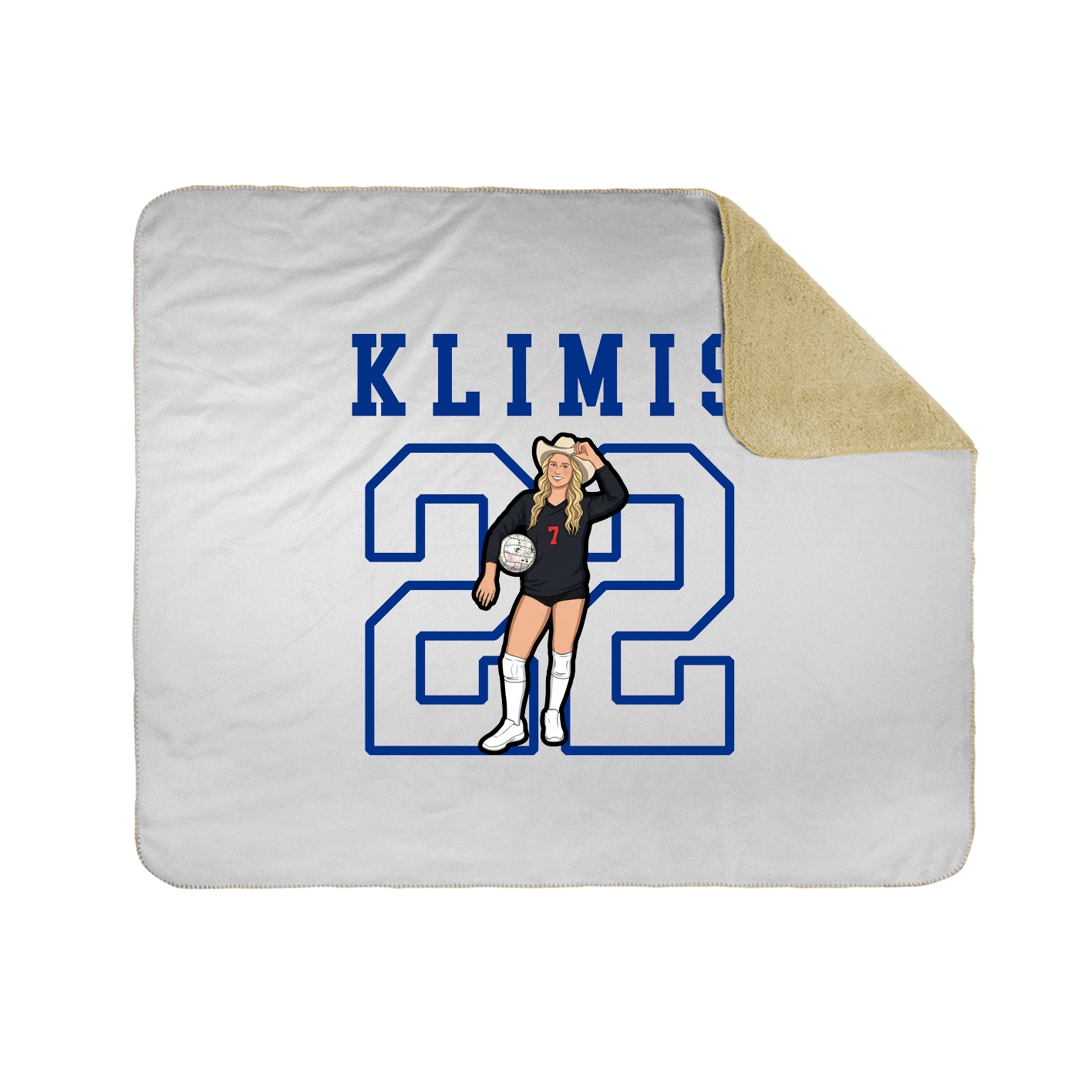 Throw Blanket — Shirsey in White