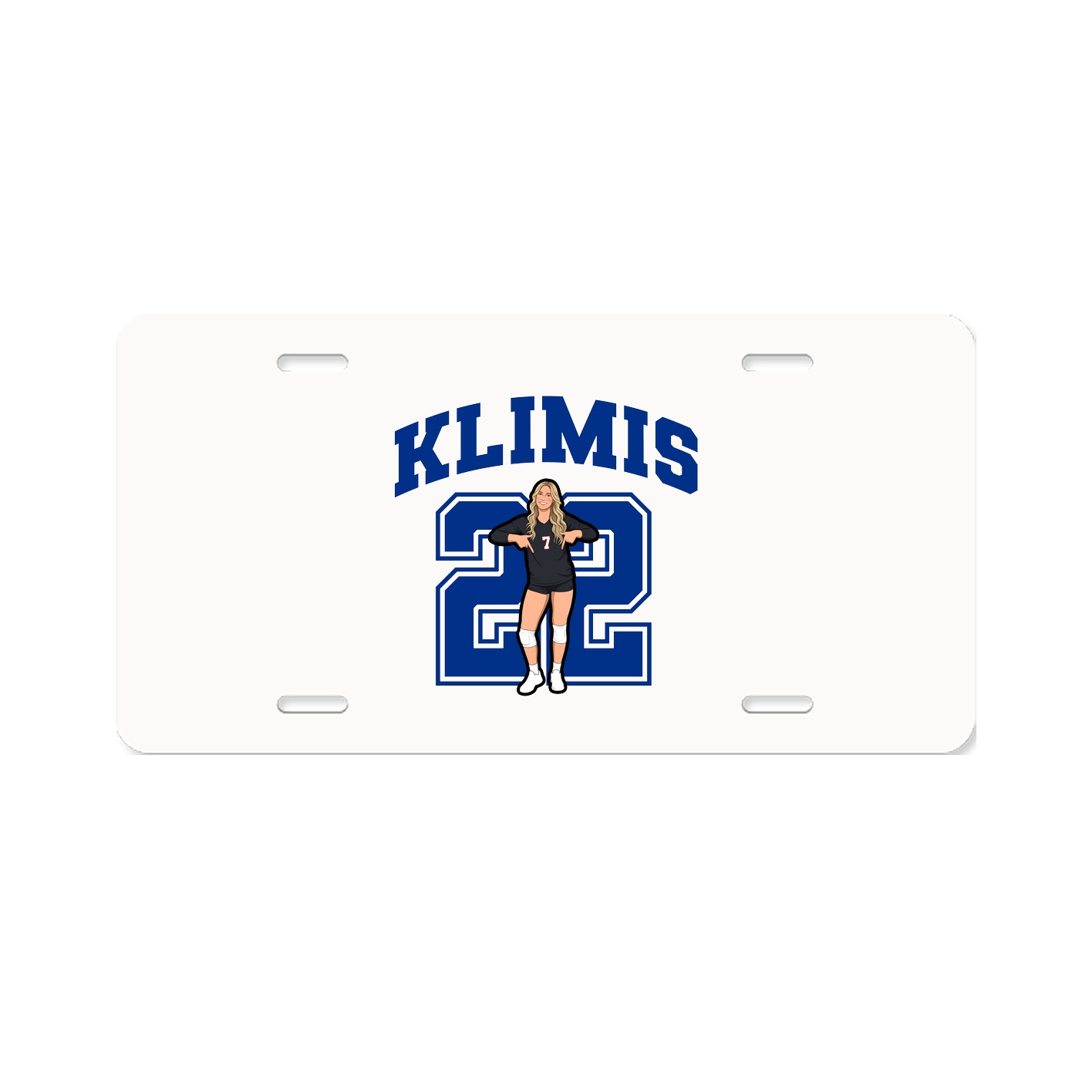 License Plate — Number in Classic