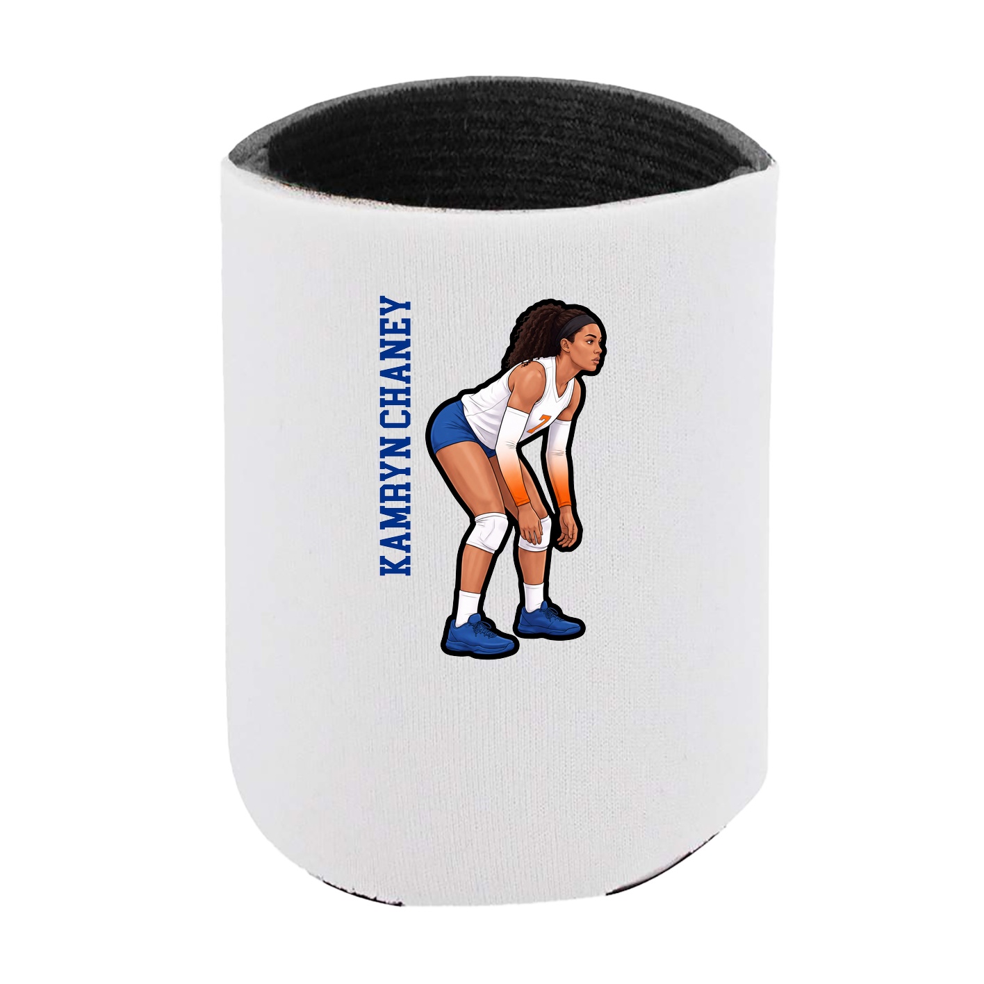 Can Holder — Name Vertical in White