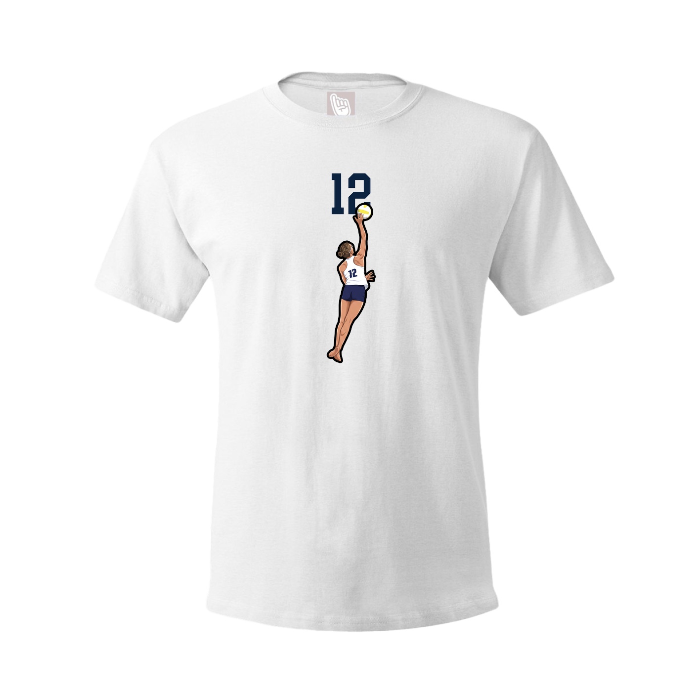 Tee — Number Top in White