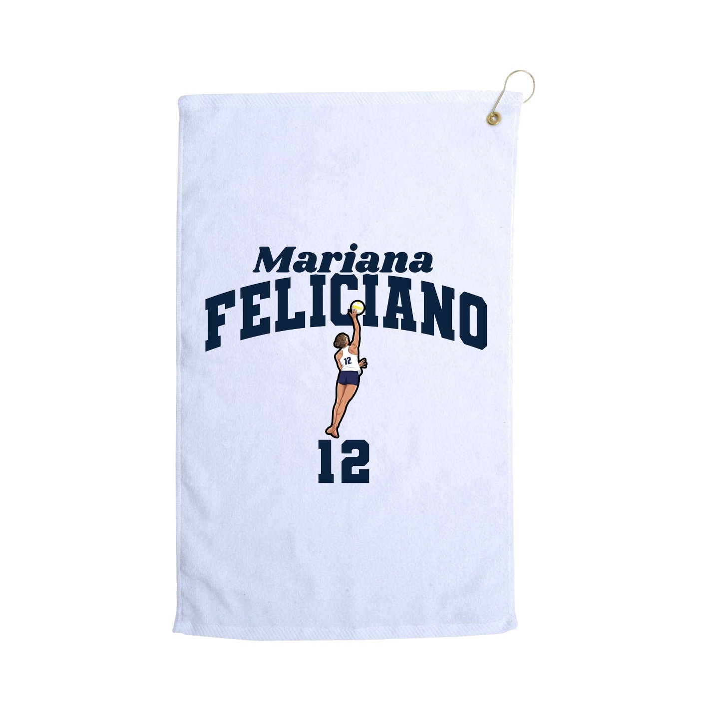 Golf Towel — Signature Arch in White