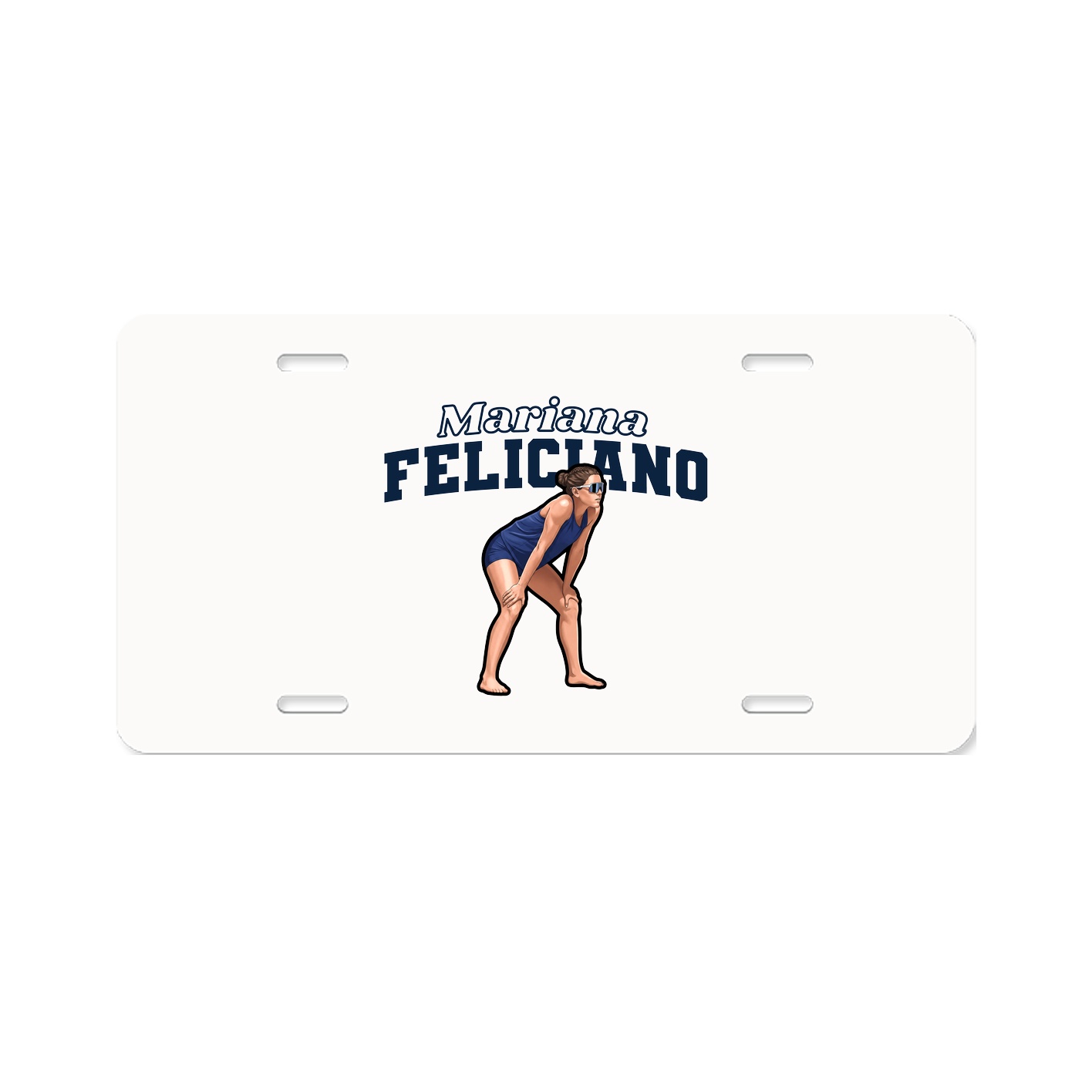 License Plate — Name Arch in Classic