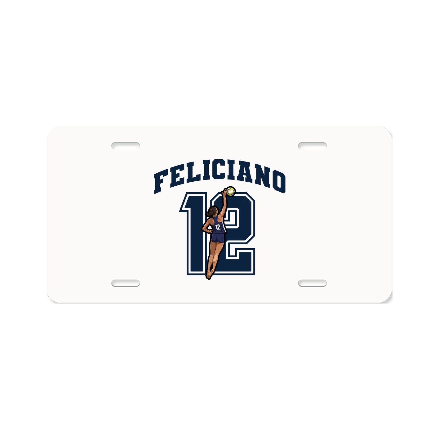 License Plate — Number in Classic