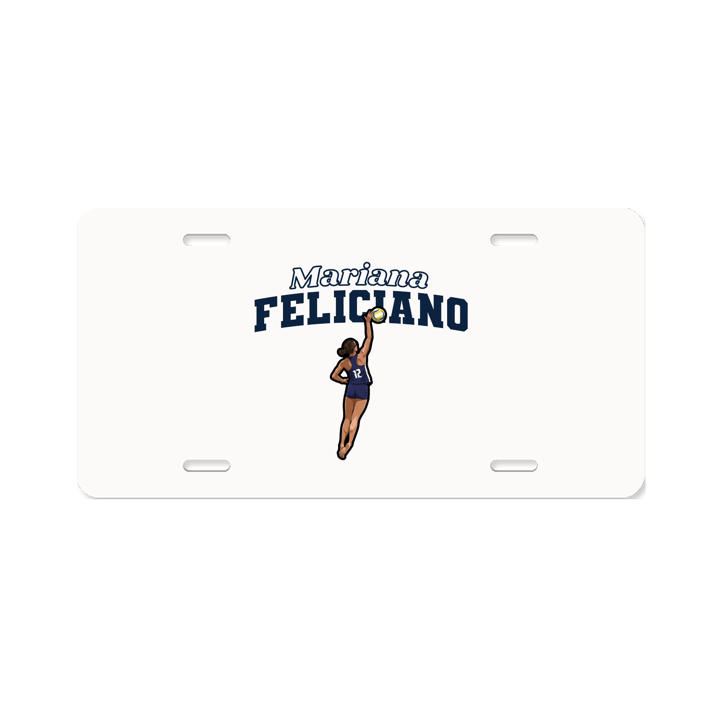 License Plate — Name Arch in Classic