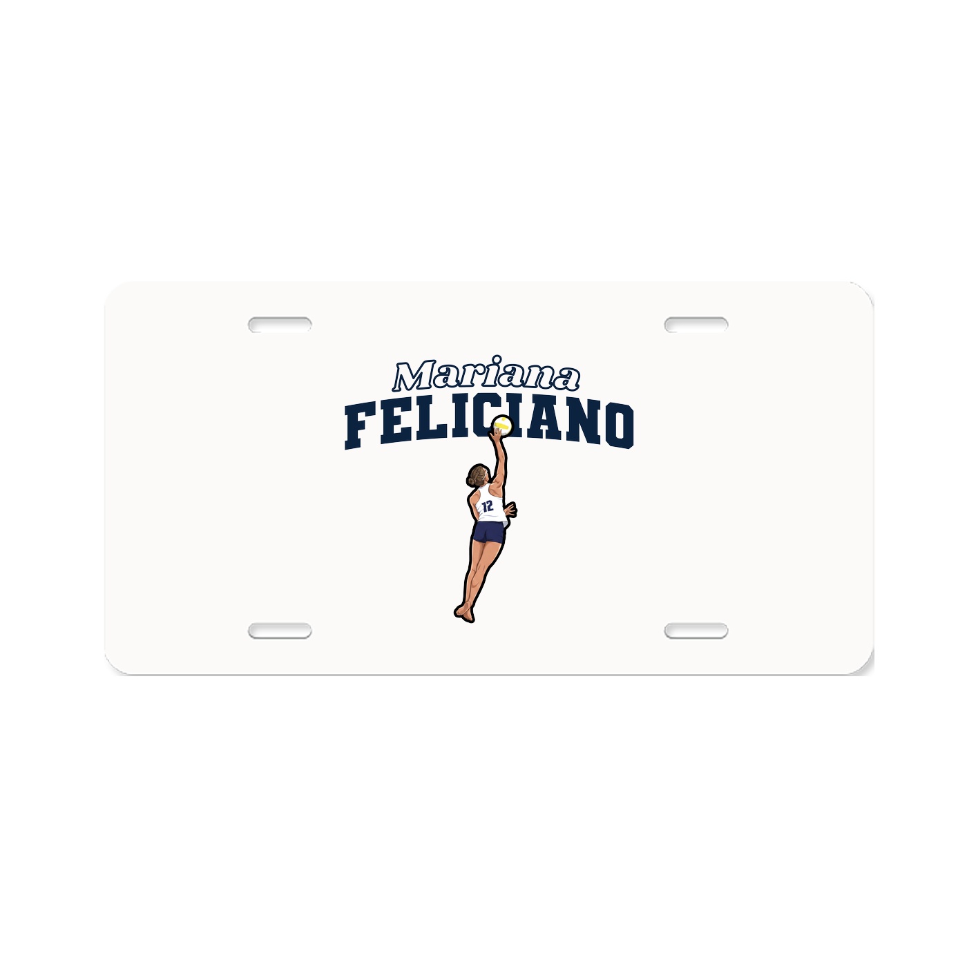 License Plate — Name Arch in Classic