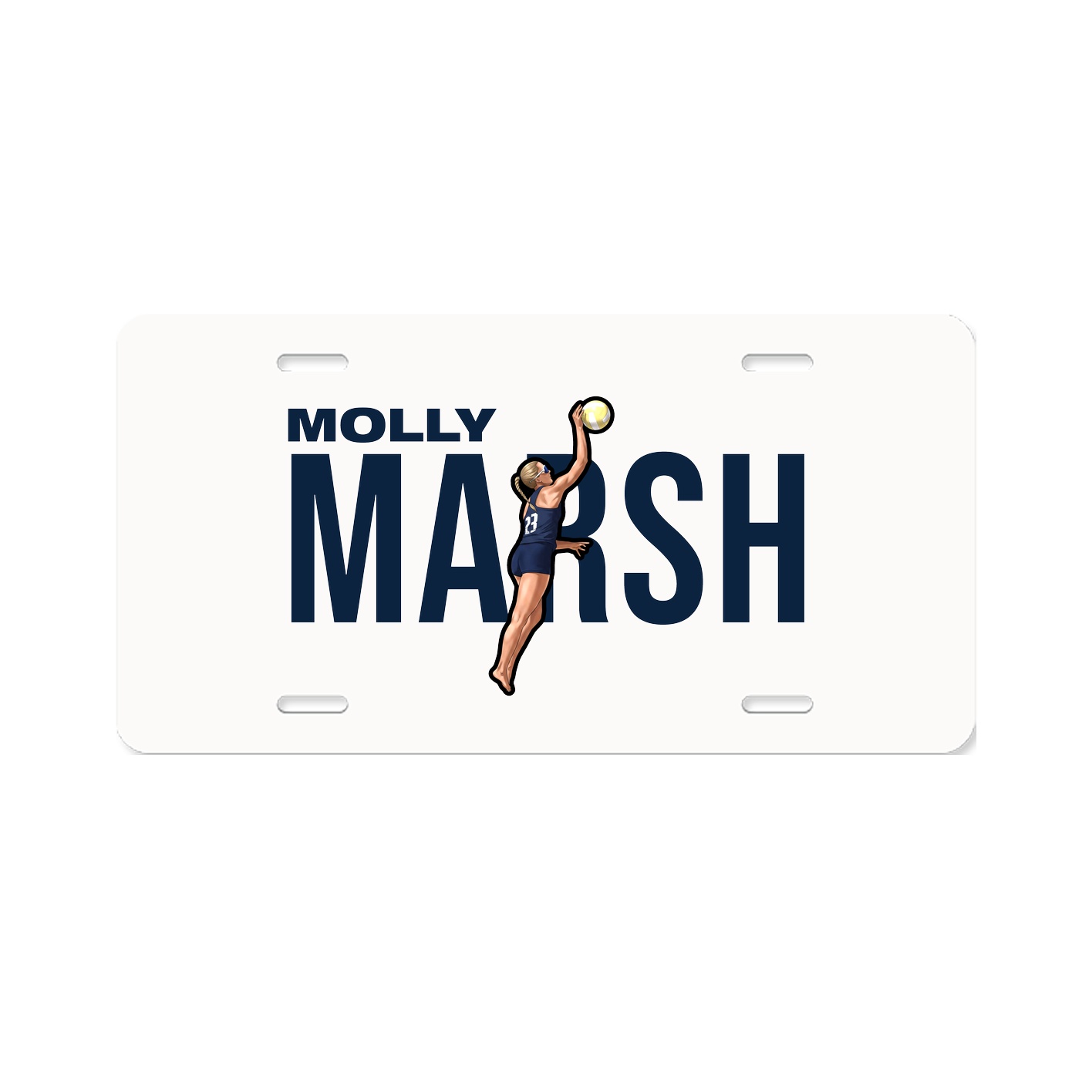 License Plate — Player Name in Classic