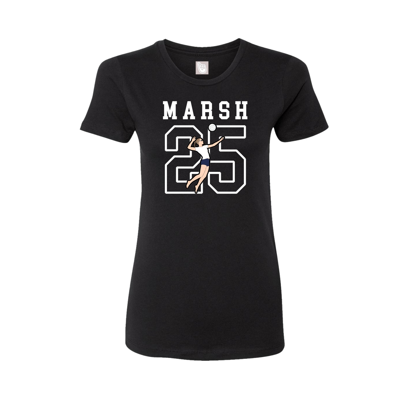 Fitted Women's Tee — Shirsey in Black