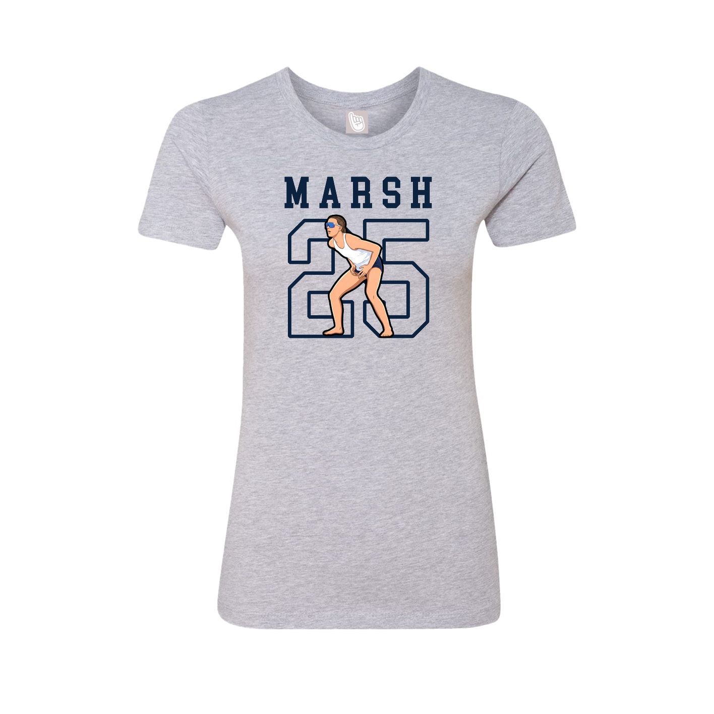 Fitted Women's Tee — Shirsey in Grey