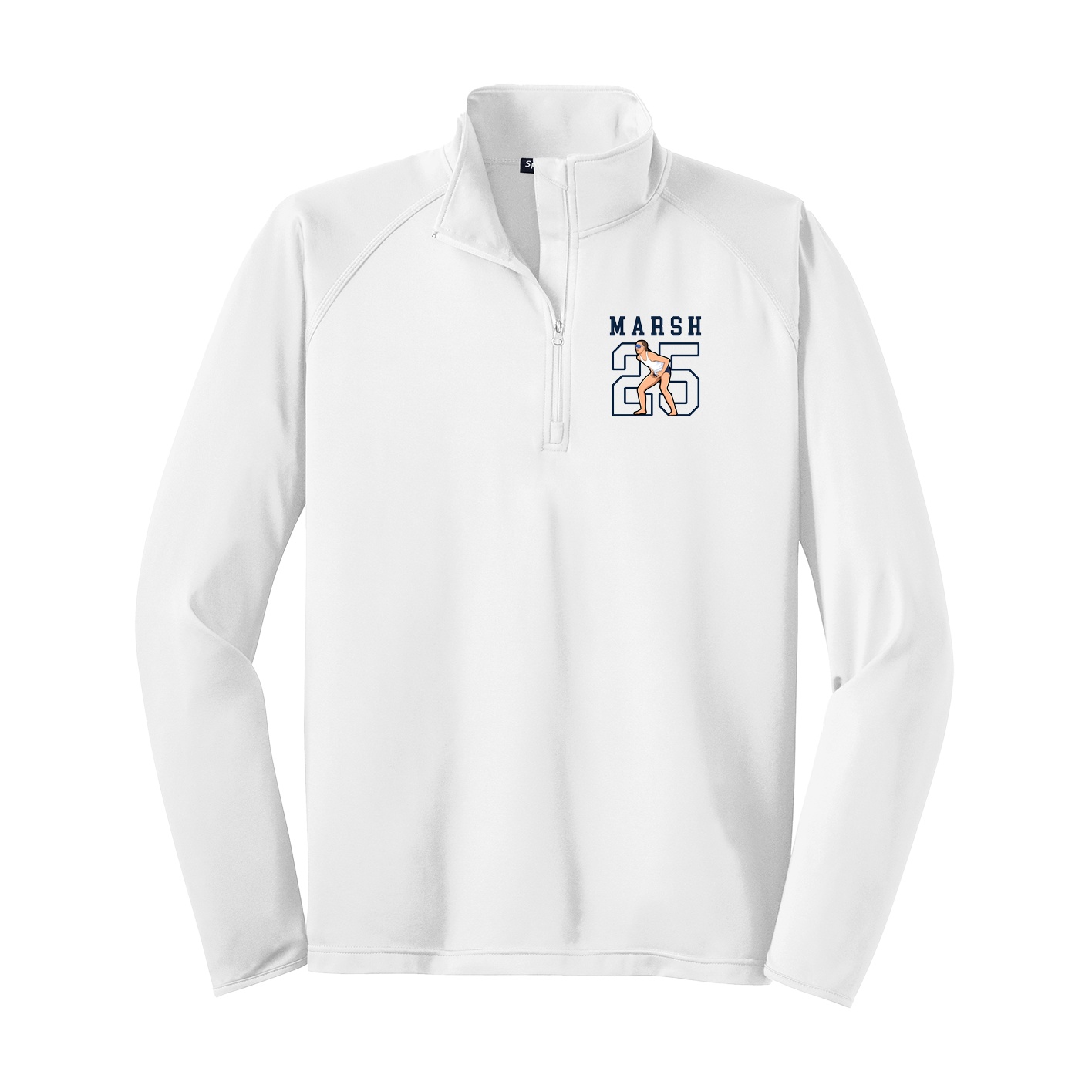 Q-Zip Pullover — Shirsey in White