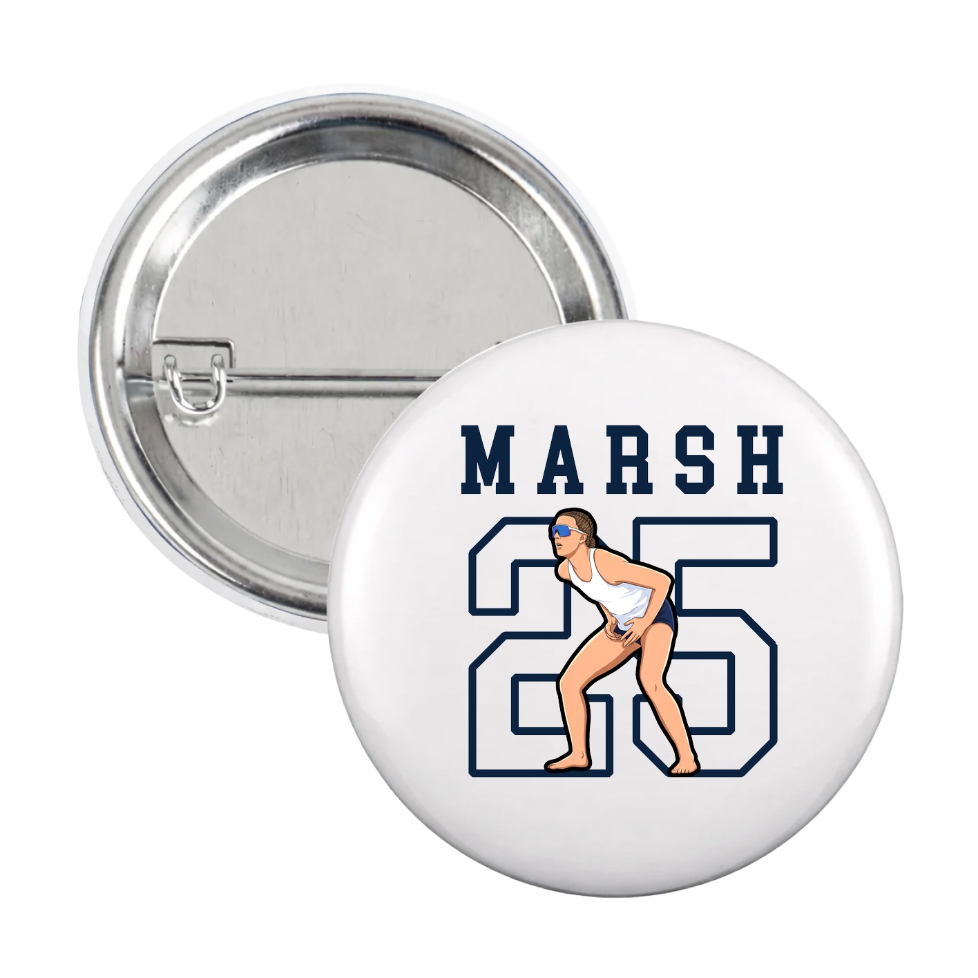 Game Day Button — Shirsey in White