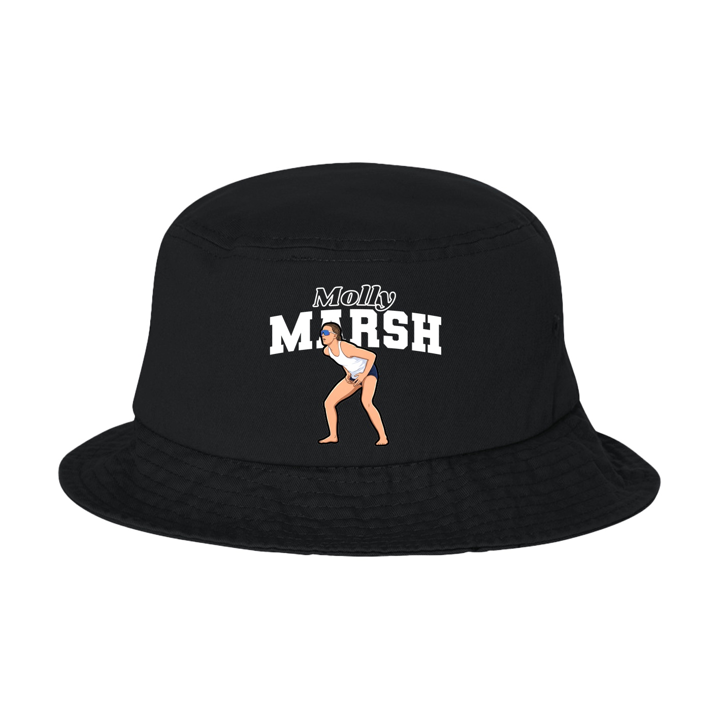 Bucket Cap — Name Arch in Black