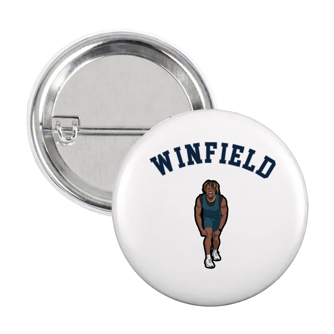 Game Day Button — Shirsey Arch in White