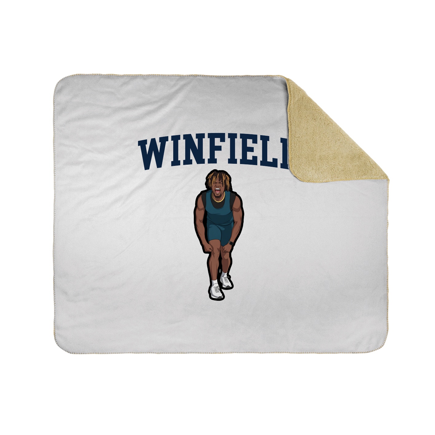 Throw Blanket — Shirsey in White