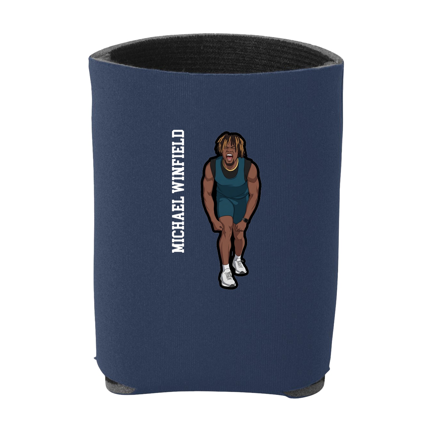Can Holder — Name Vertical in Navy