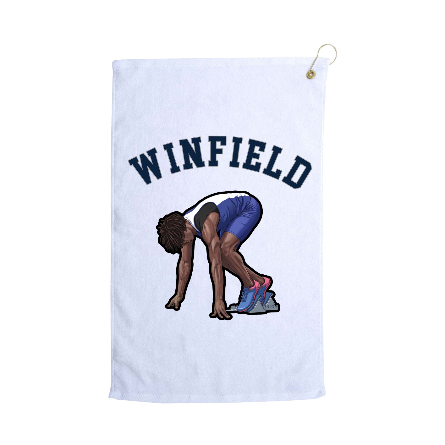 Golf Towel — Shirsey Arch in White