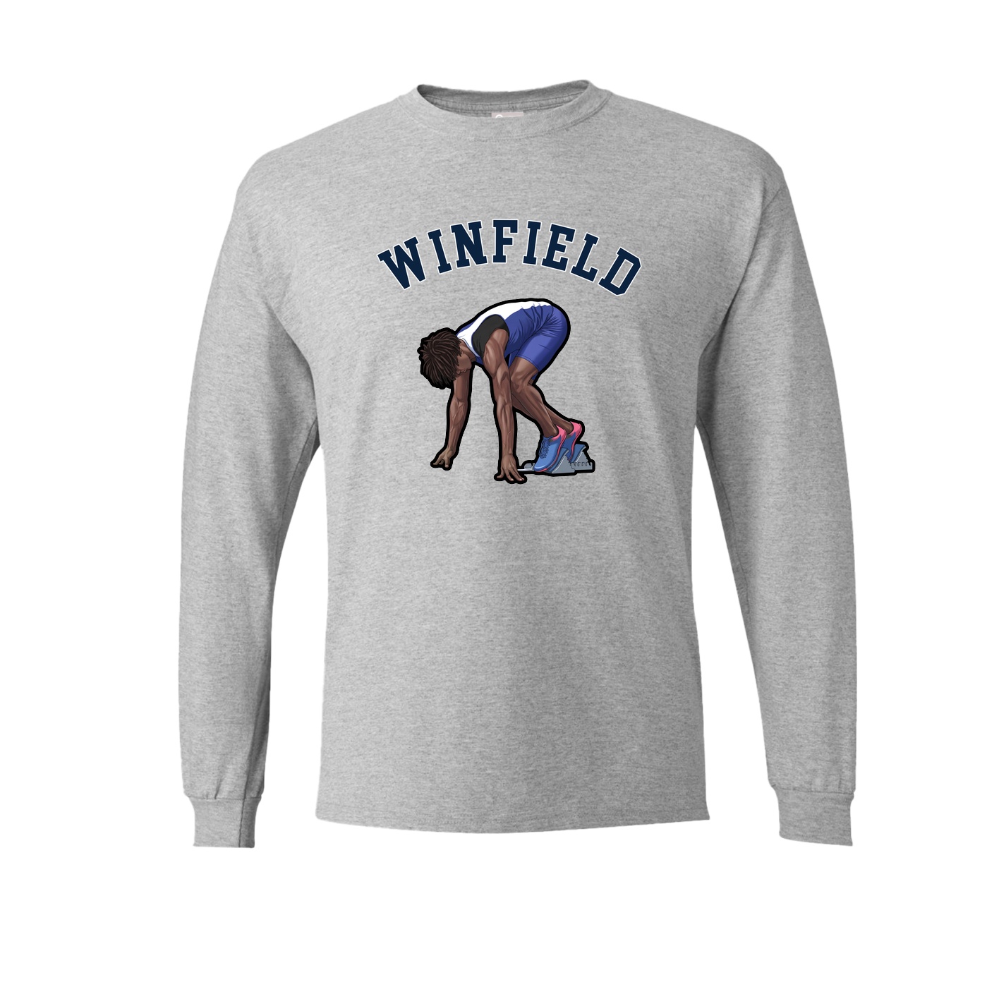 Long Sleeve Tee — Shirsey Arch in Grey