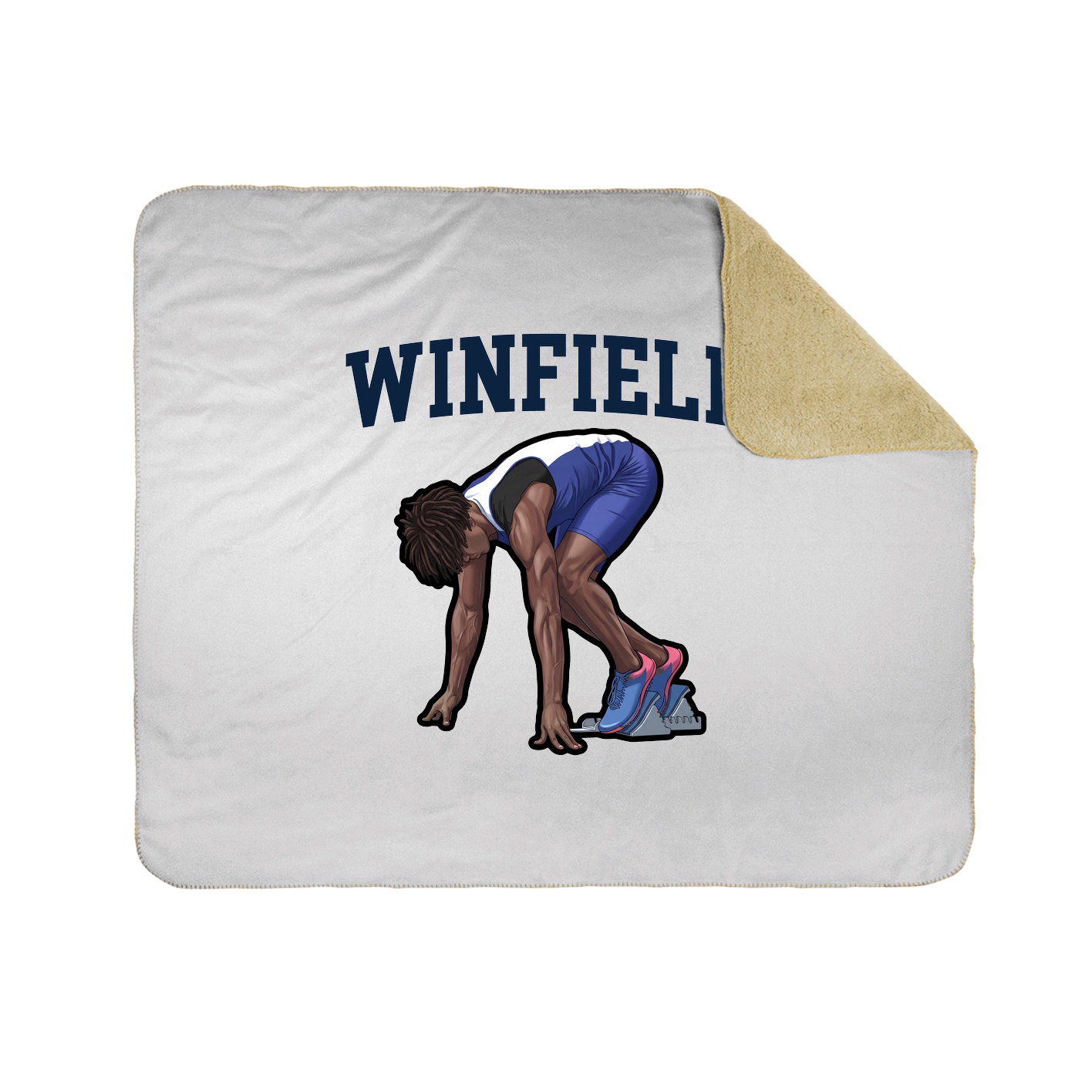 Throw Blanket — Shirsey in White