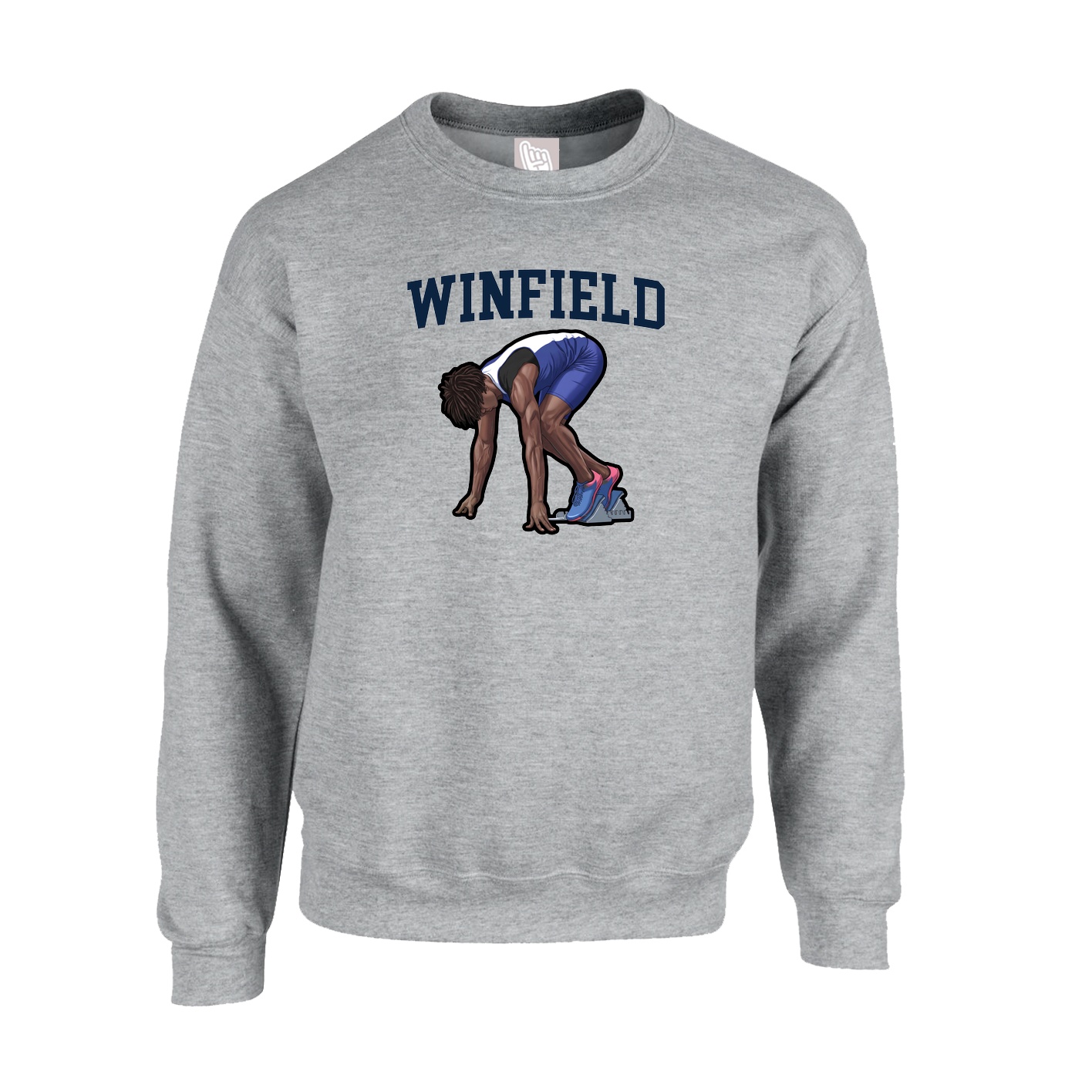 Fleece Crew — Shirsey in Grey
