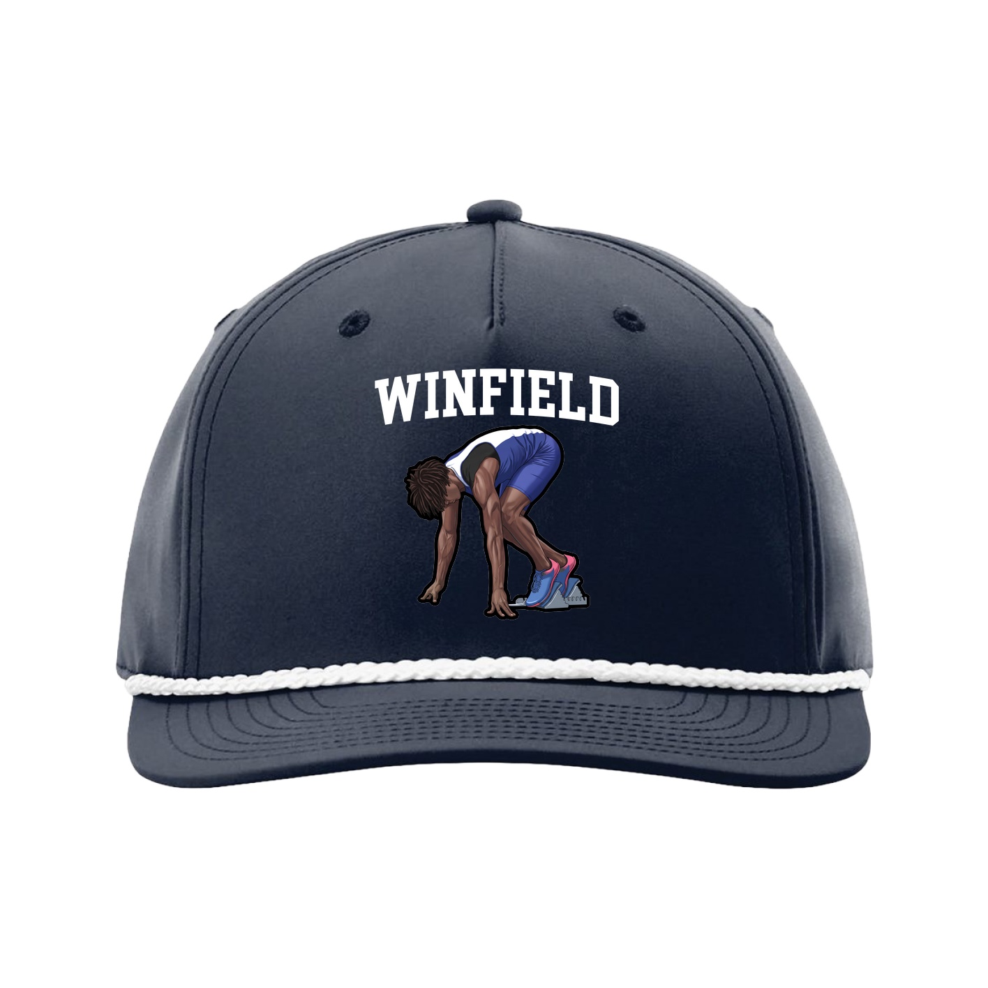 Five-Panel Classic Rope Cap — Shirsey in Navy