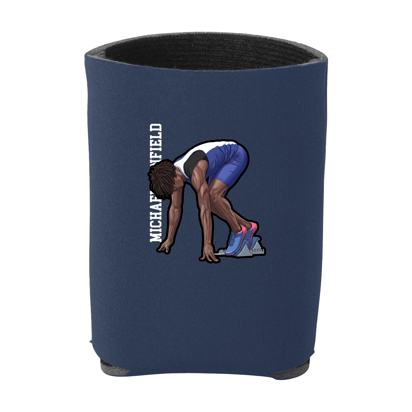 Can Holder — Name Vertical in Navy