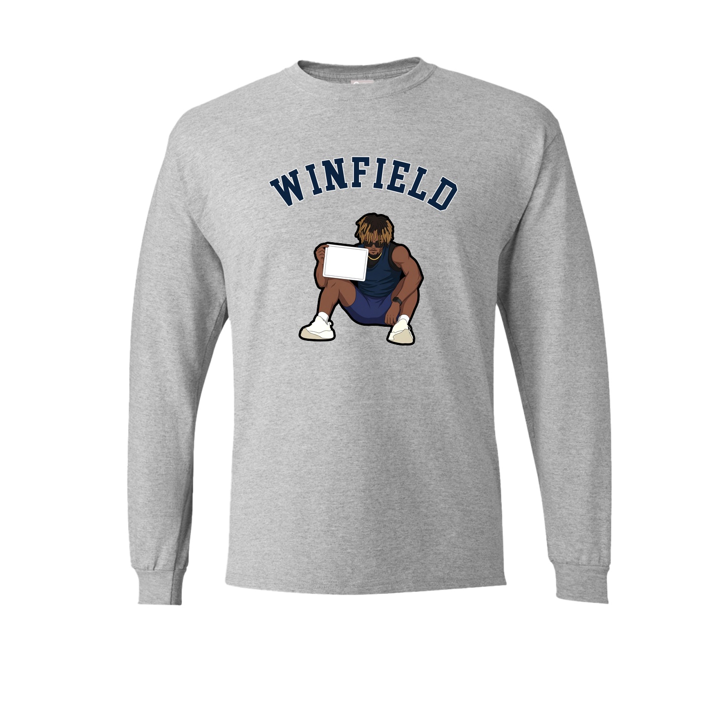 Long Sleeve Tee — Shirsey Arch in Grey