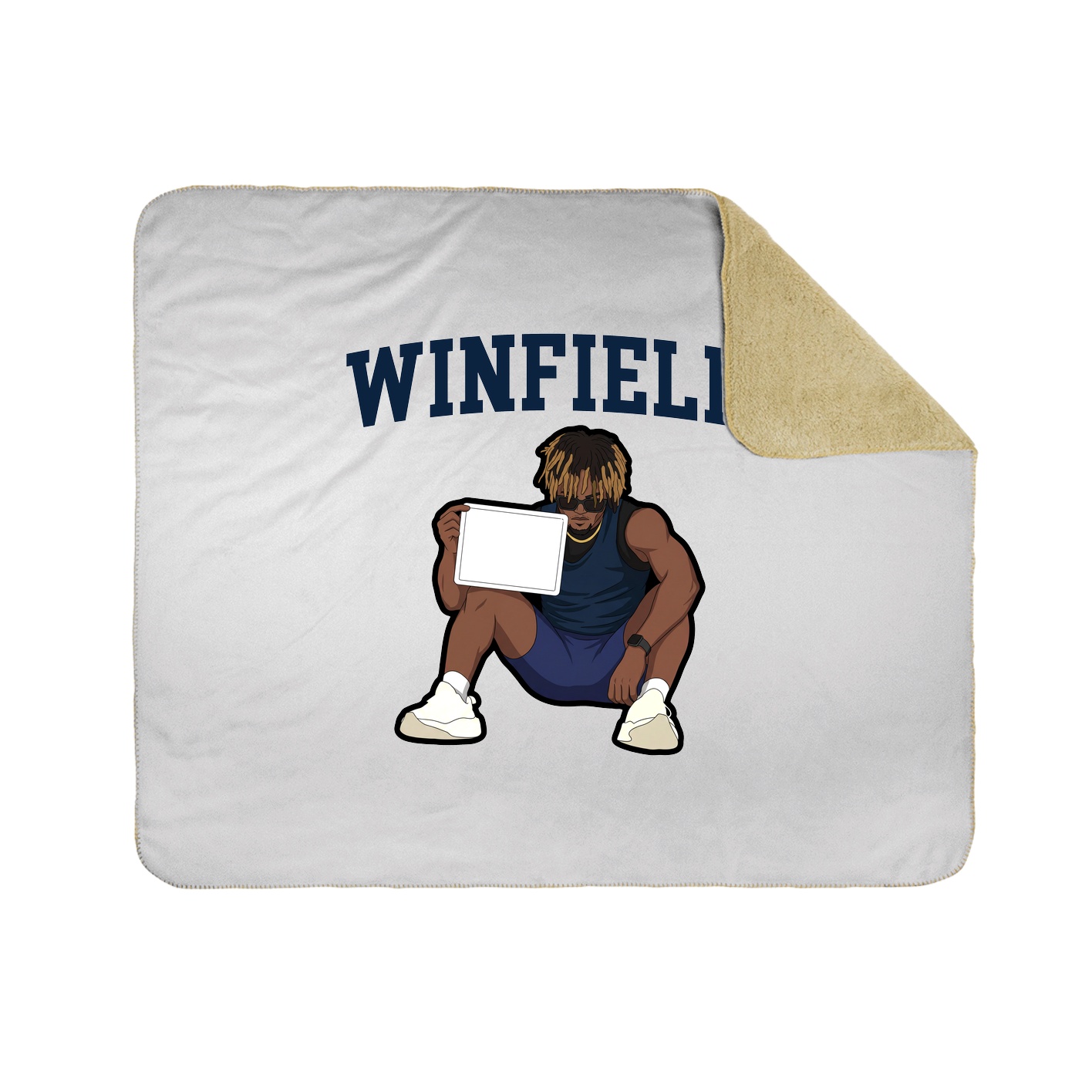 Throw Blanket — Shirsey in White