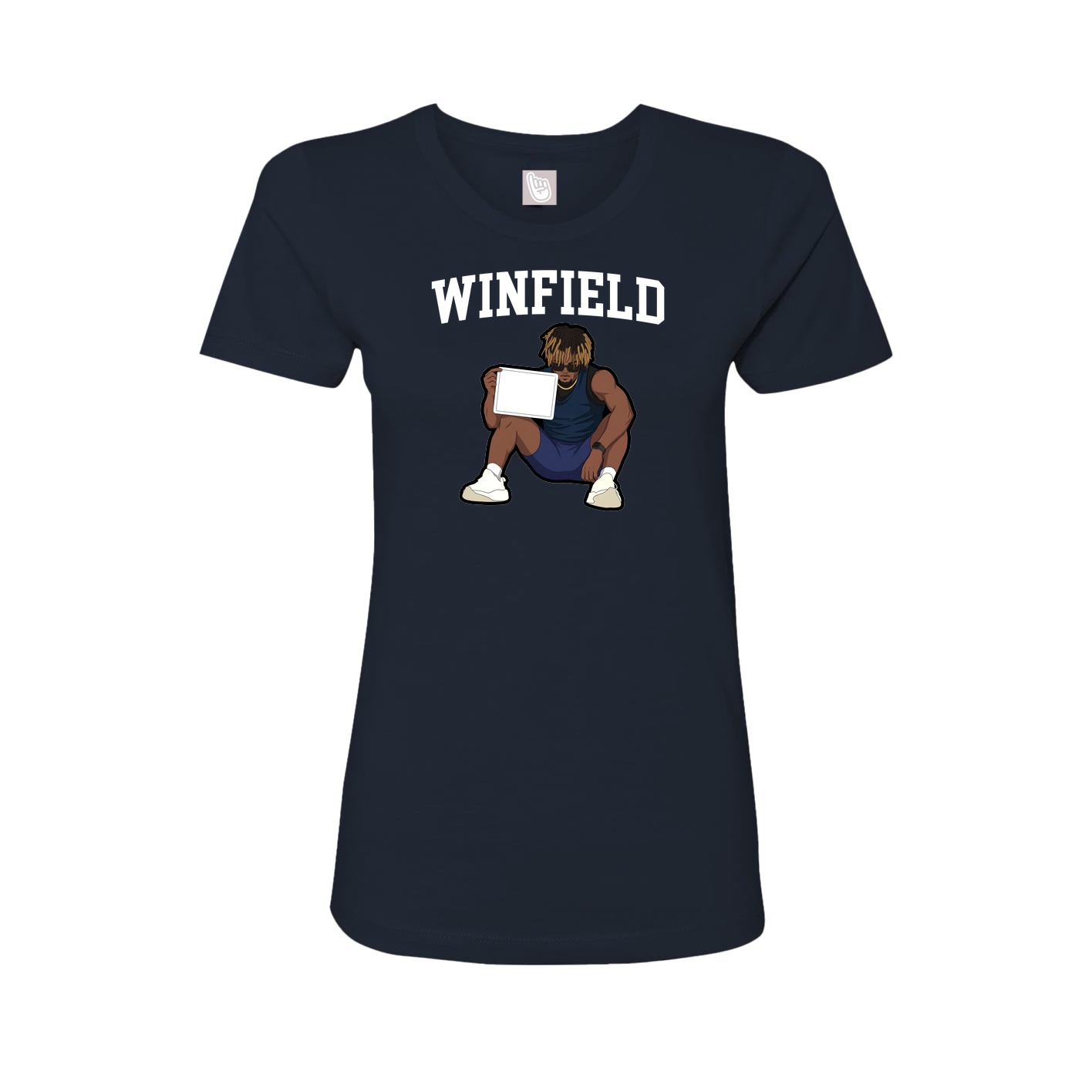 Fitted Women's Tee — Shirsey in Navy