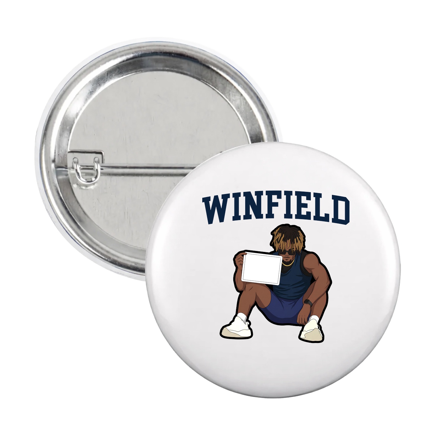 Game Day Button — Shirsey in White