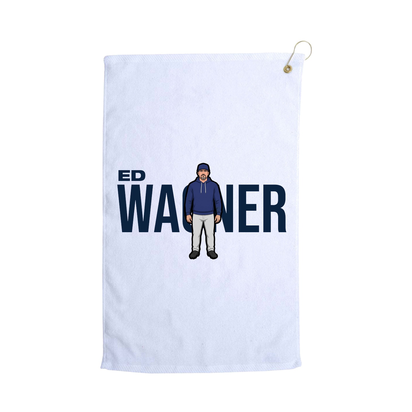 Golf Towel — Player Name in White